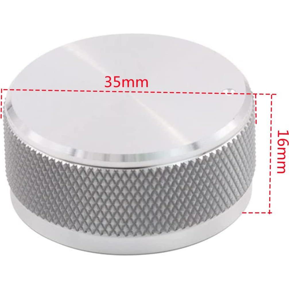 Perilla de Aluminio Szliyands 35x16mm Anodizada Plata