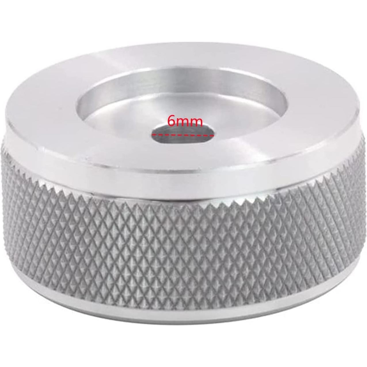 Perilla de Aluminio Szliyands 35x16mm Anodizada Plata