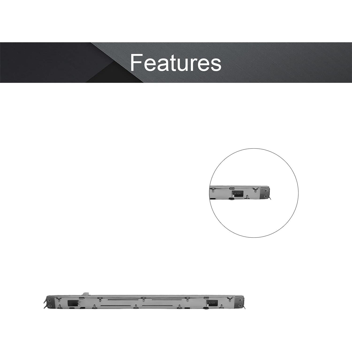 Potenciometro Deslizante Fielect 10K Ohm 5 Piezas 128mm