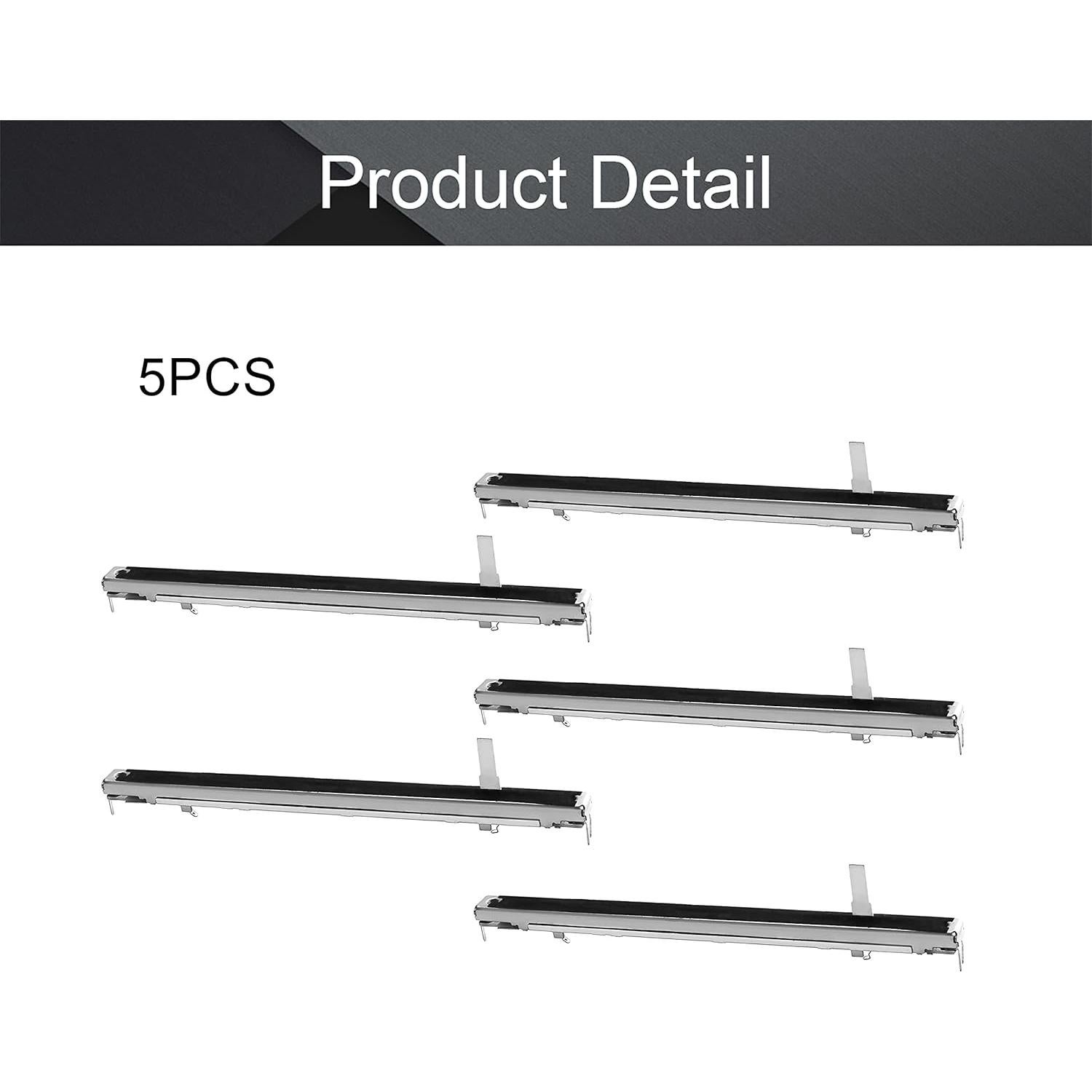 Potenciometro Deslizante Fielect 10K Ohm 5 Piezas 128mm