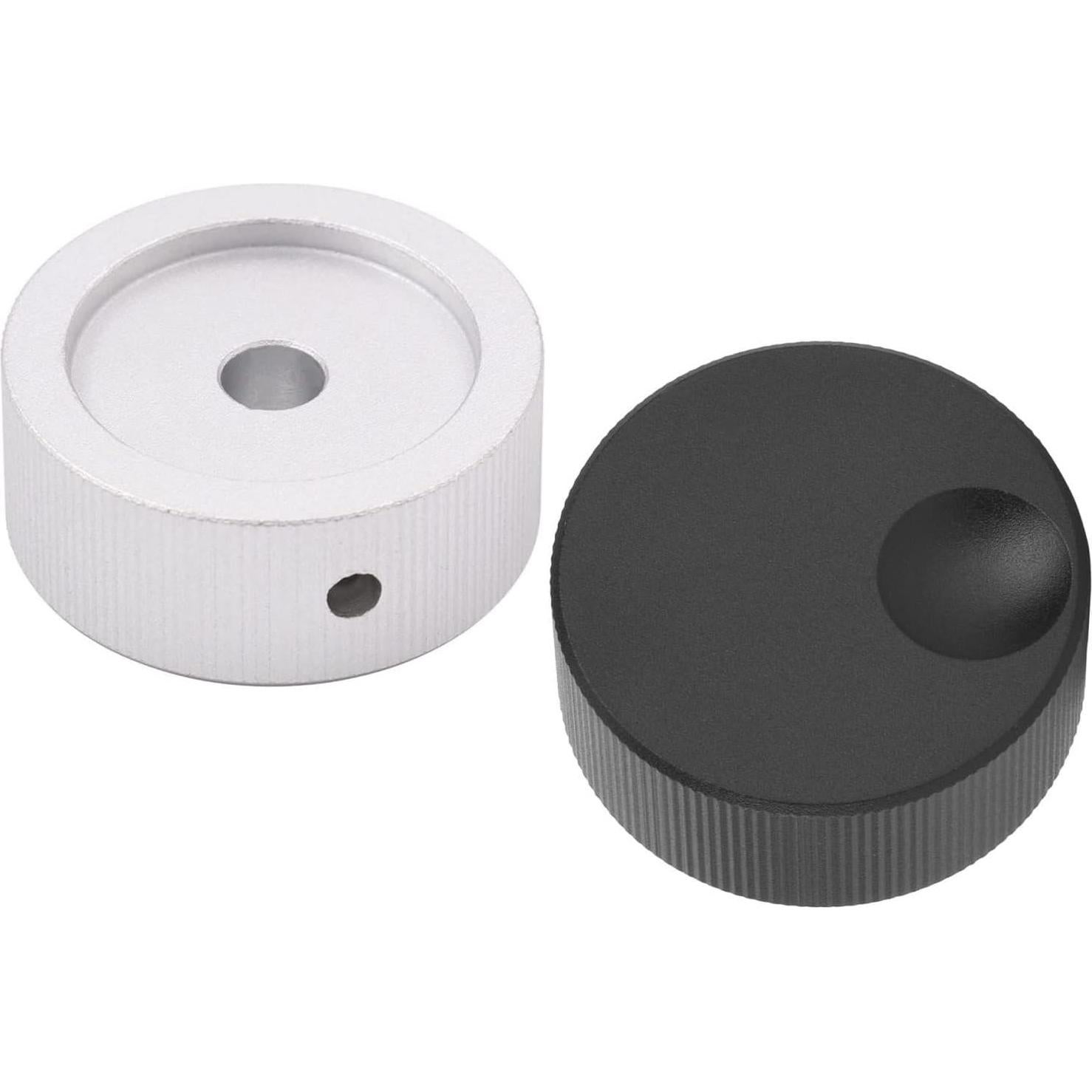 Perillas de Control de Potenciómetro Szliyands 32x13mm Aluminio Negro