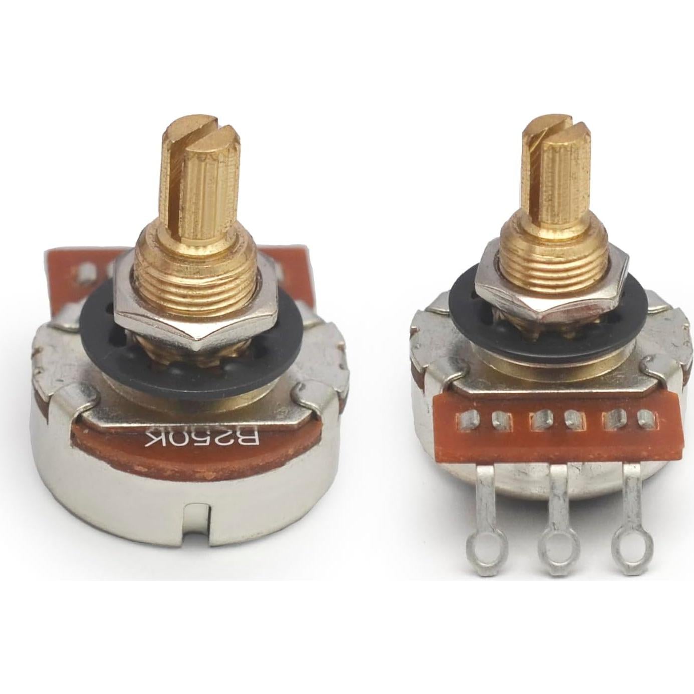 Potenciómetros B250K SAPHUE para Guitarras y Bajos - 4 Piezas