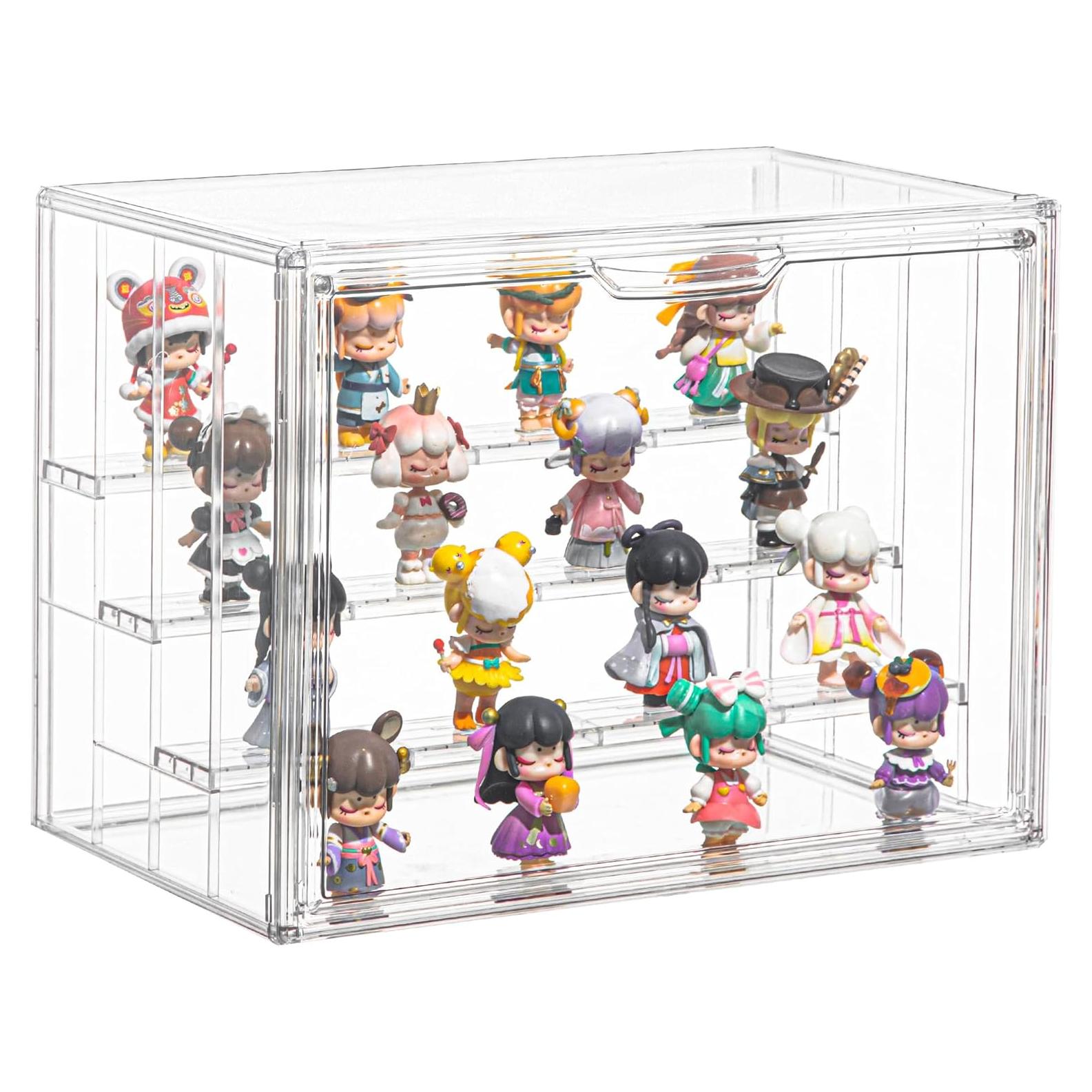 Caja de Exhibición Acrílica LXLXXL Ajustable 4 Capas