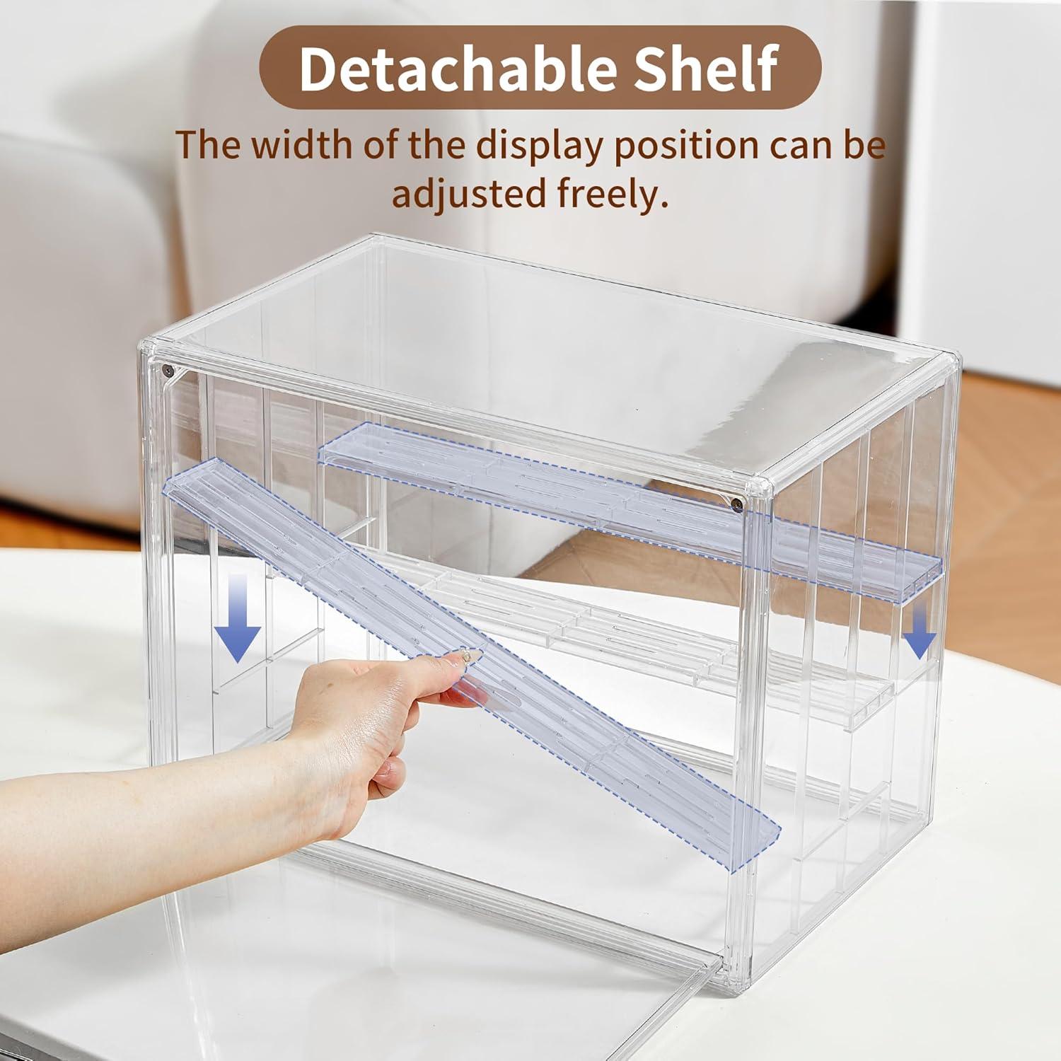 Caja de Exhibición Acrílica LXLXXL Ajustable 4 Capas