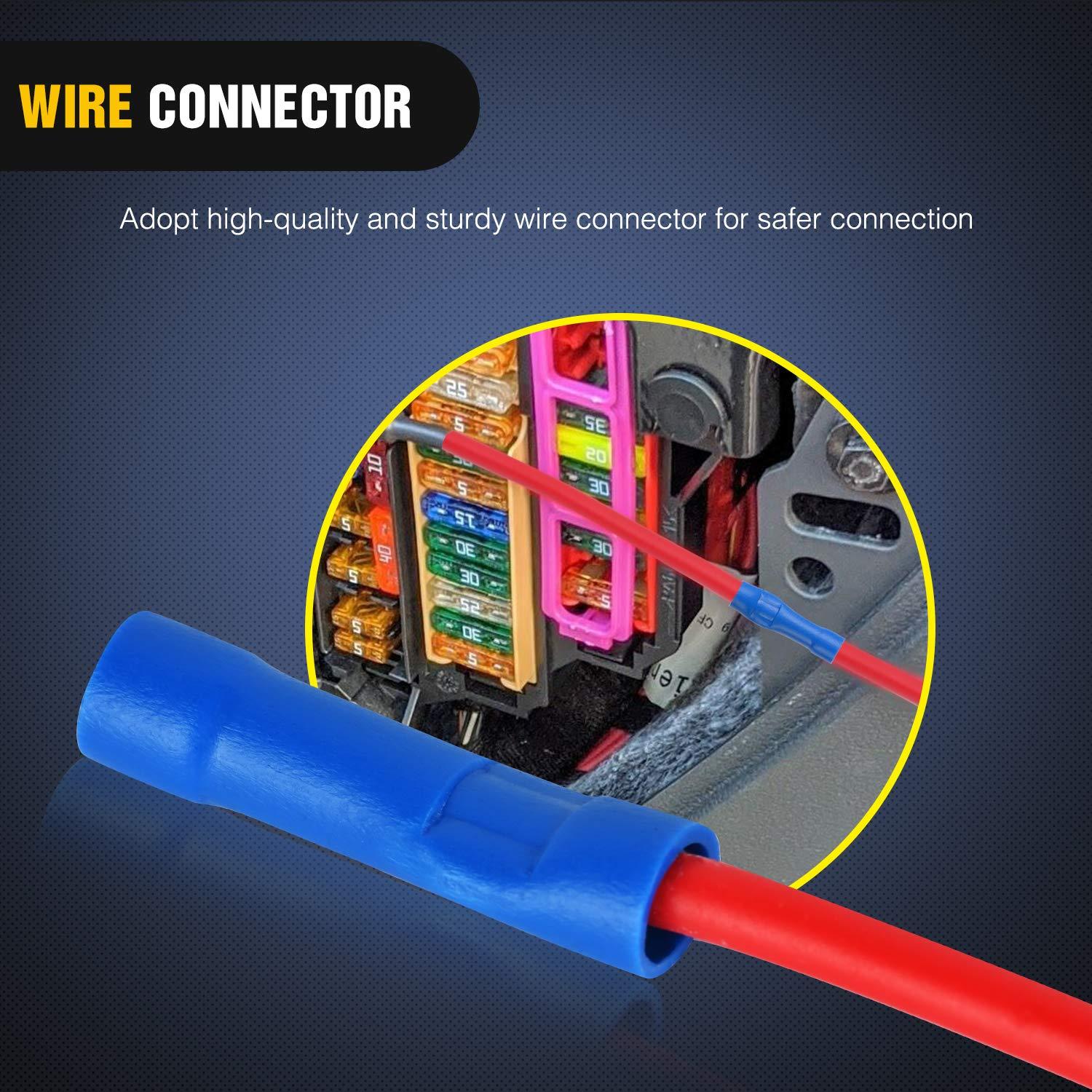 Nilight Soporte de Fusible 12 Paquete 12V 4 Tipos ATO ATC ATM APM