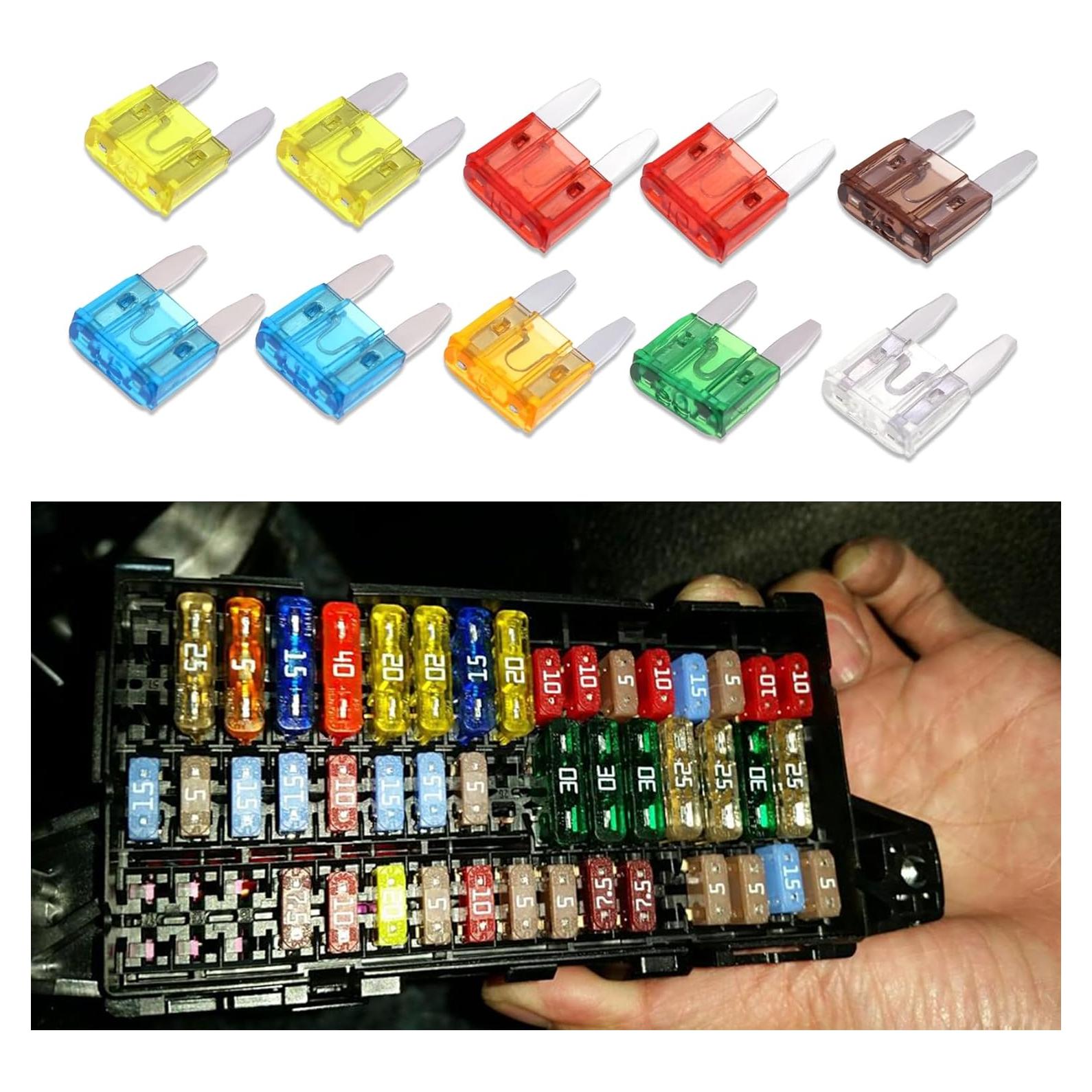 Kit de Fusibles Automotrices PACLVIO 10 Piezas 5A-30A