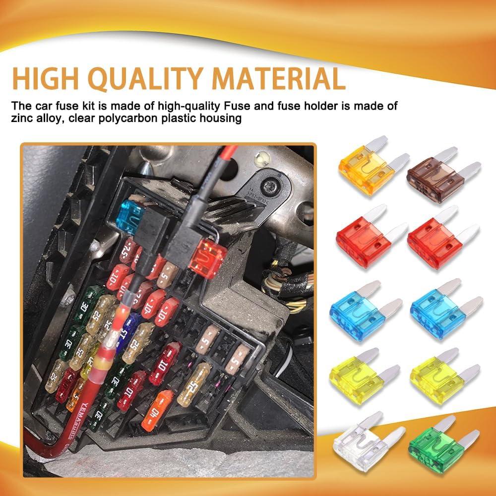 Kit de Fusibles Automotrices PACLVIO 10 Piezas 5A-30A