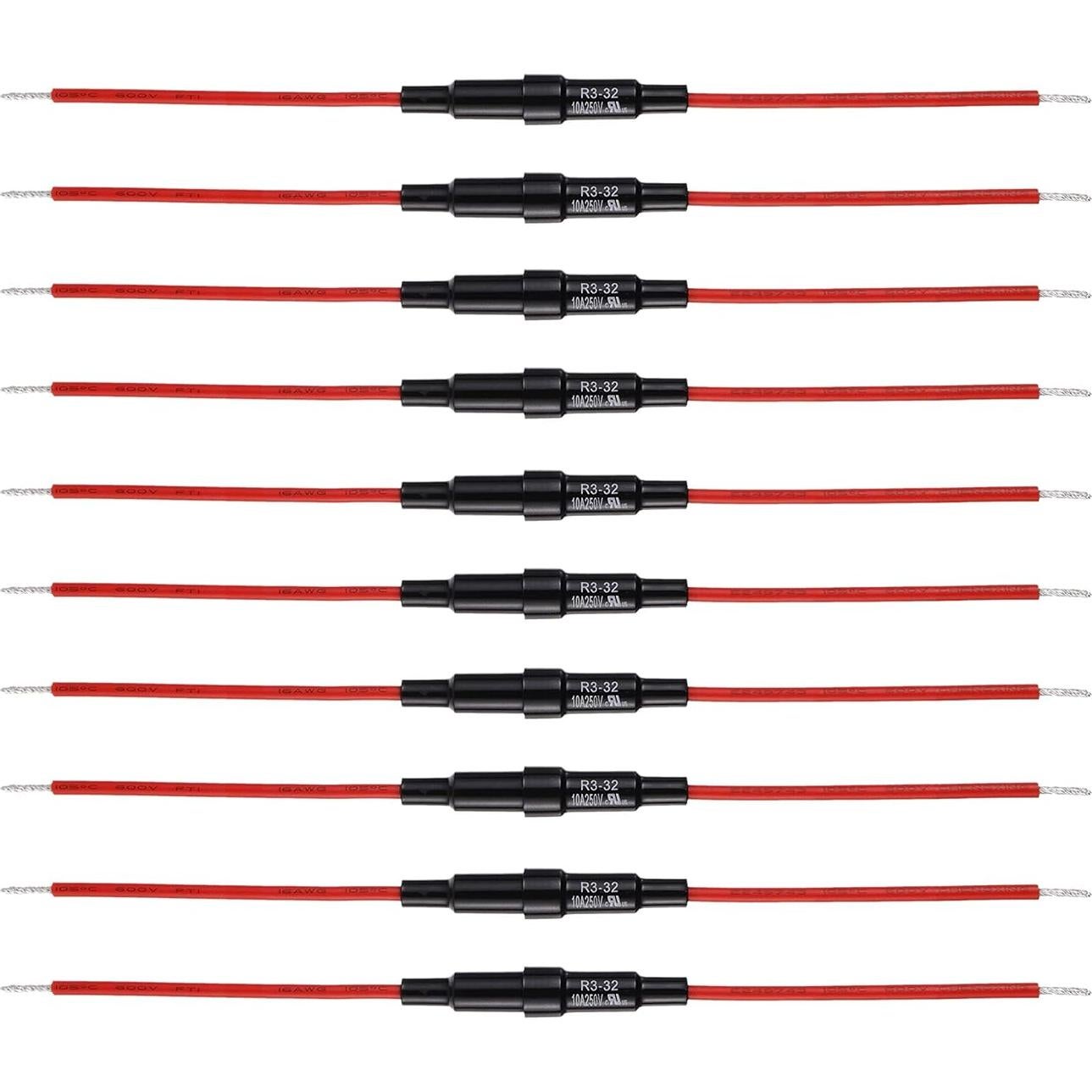 Kit de Surtido BOJACK de Portafusibles y Fusibles de Vidrio 5x20mm