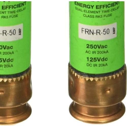 Fusible Fusetron Bussmann BP/FRN-R-50 Doble 50A 250V Paquete 2