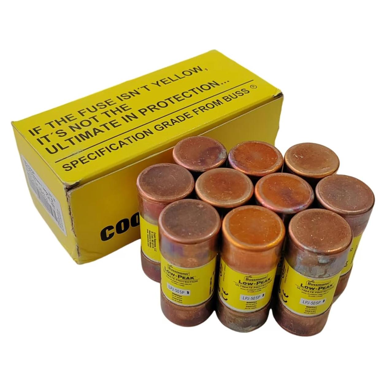 Fusibles de Retardo de Tiempo 50A 600Vac TSNUPGOHXW - 10 Pcs