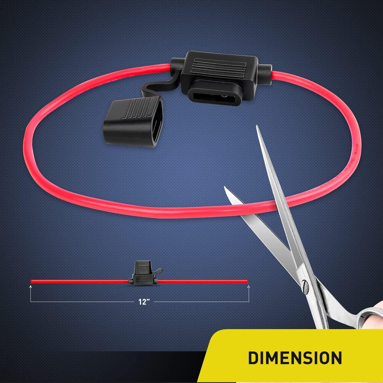 Soporte de Fusible ATC/ATO Nilight NI-FH01 14AWG 10 Piezas