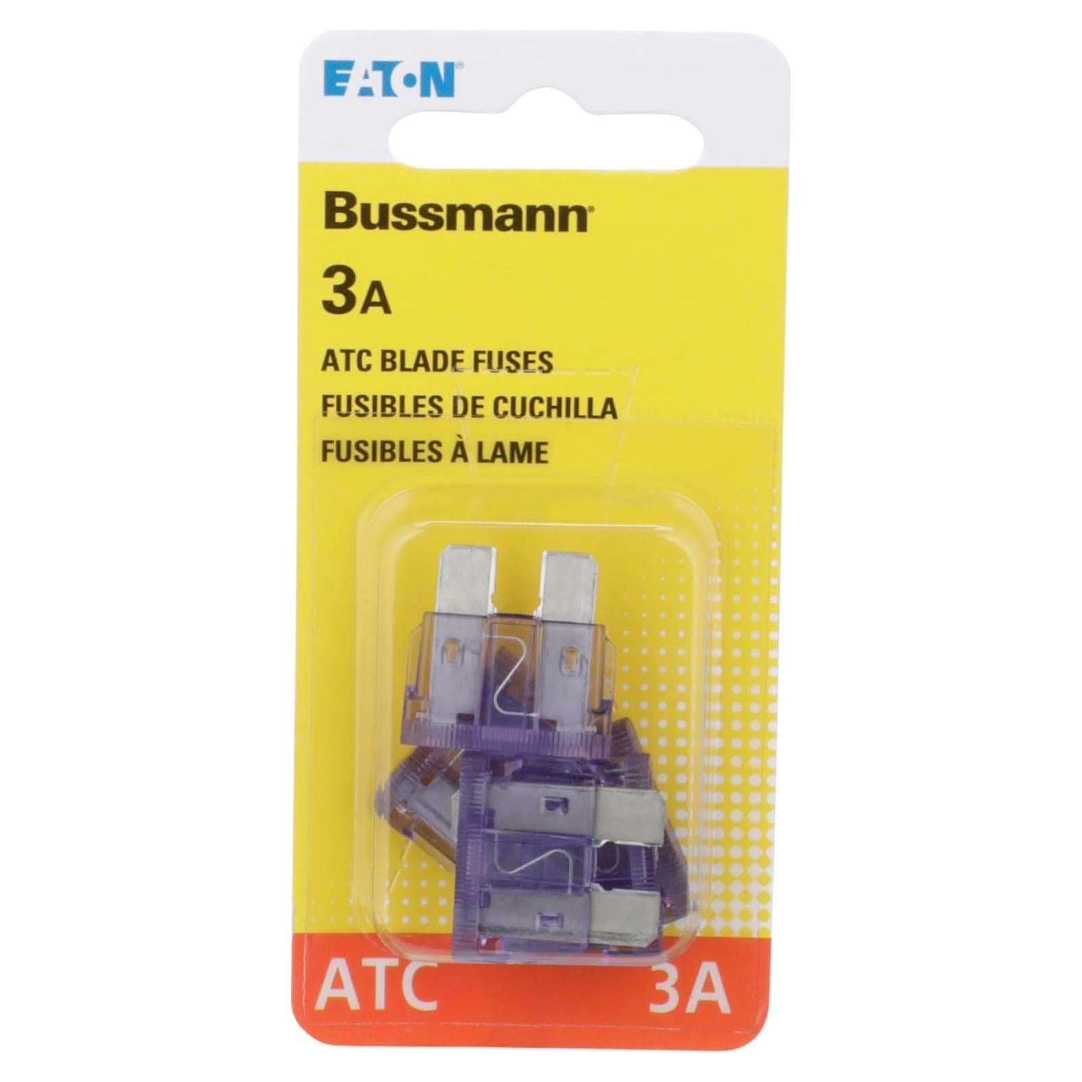 Fusible de cuchilla ATC-3 Bussmann 3A paquete de 5 unidades