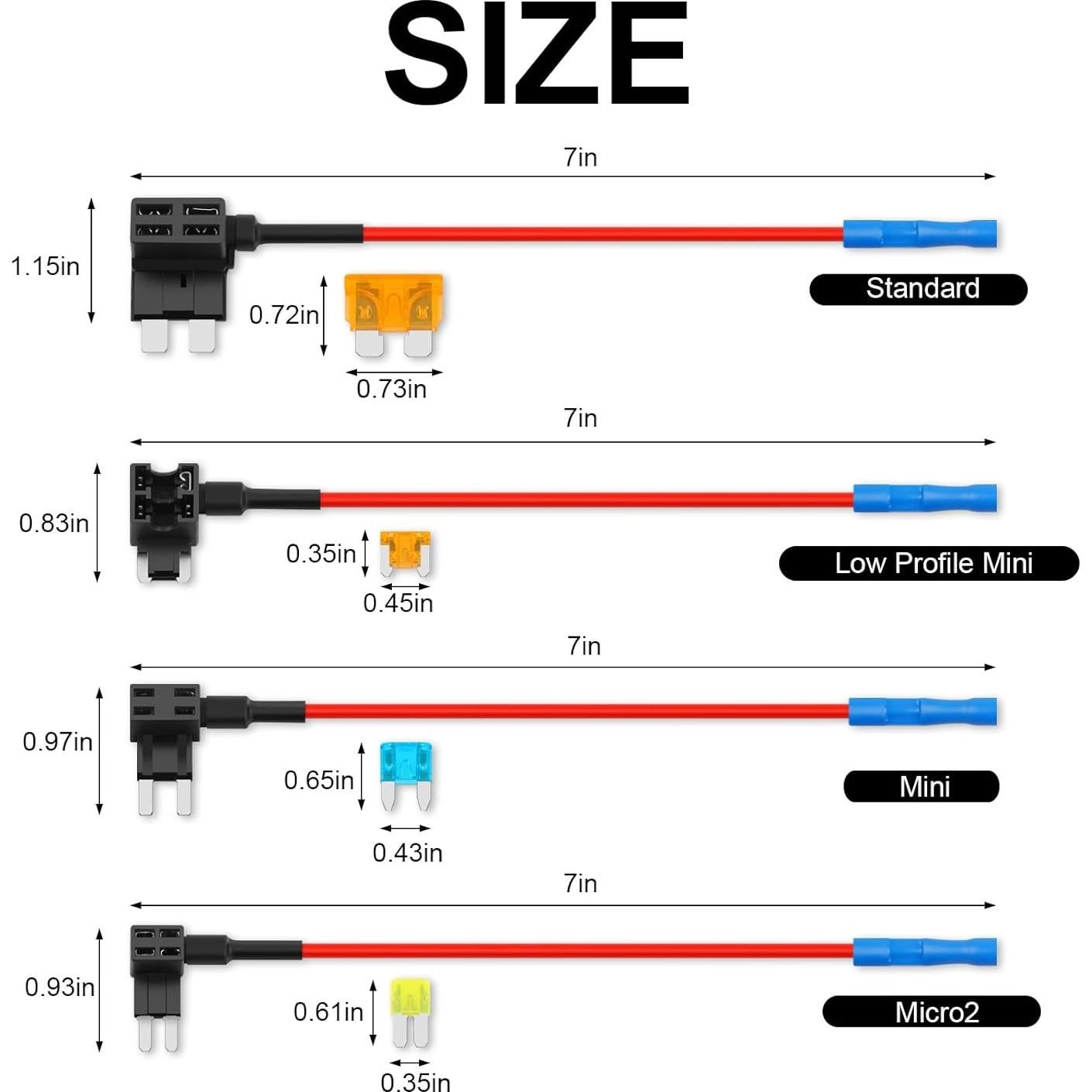 Kit de Fusibles 16 Piezas Cooclensportey 12V Automóviles