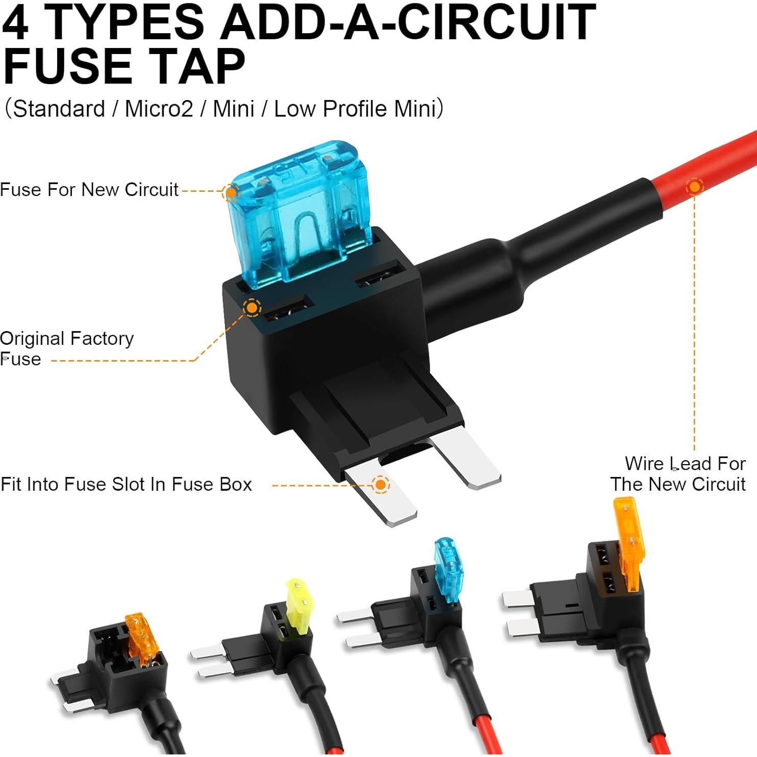 Kit de Fusibles 16 Piezas Cooclensportey 12V Automóviles