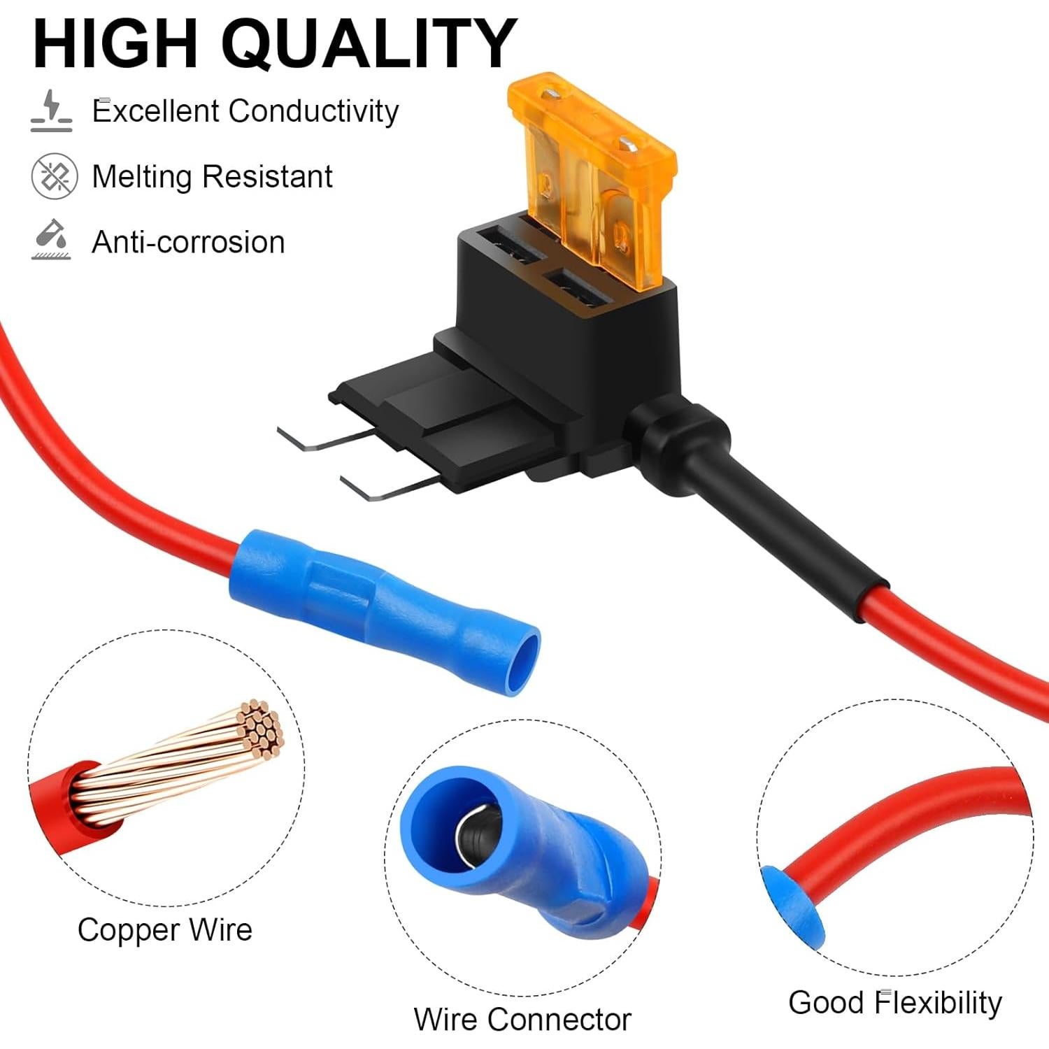 Kit de Fusibles 16 Piezas Cooclensportey 12V Automóviles