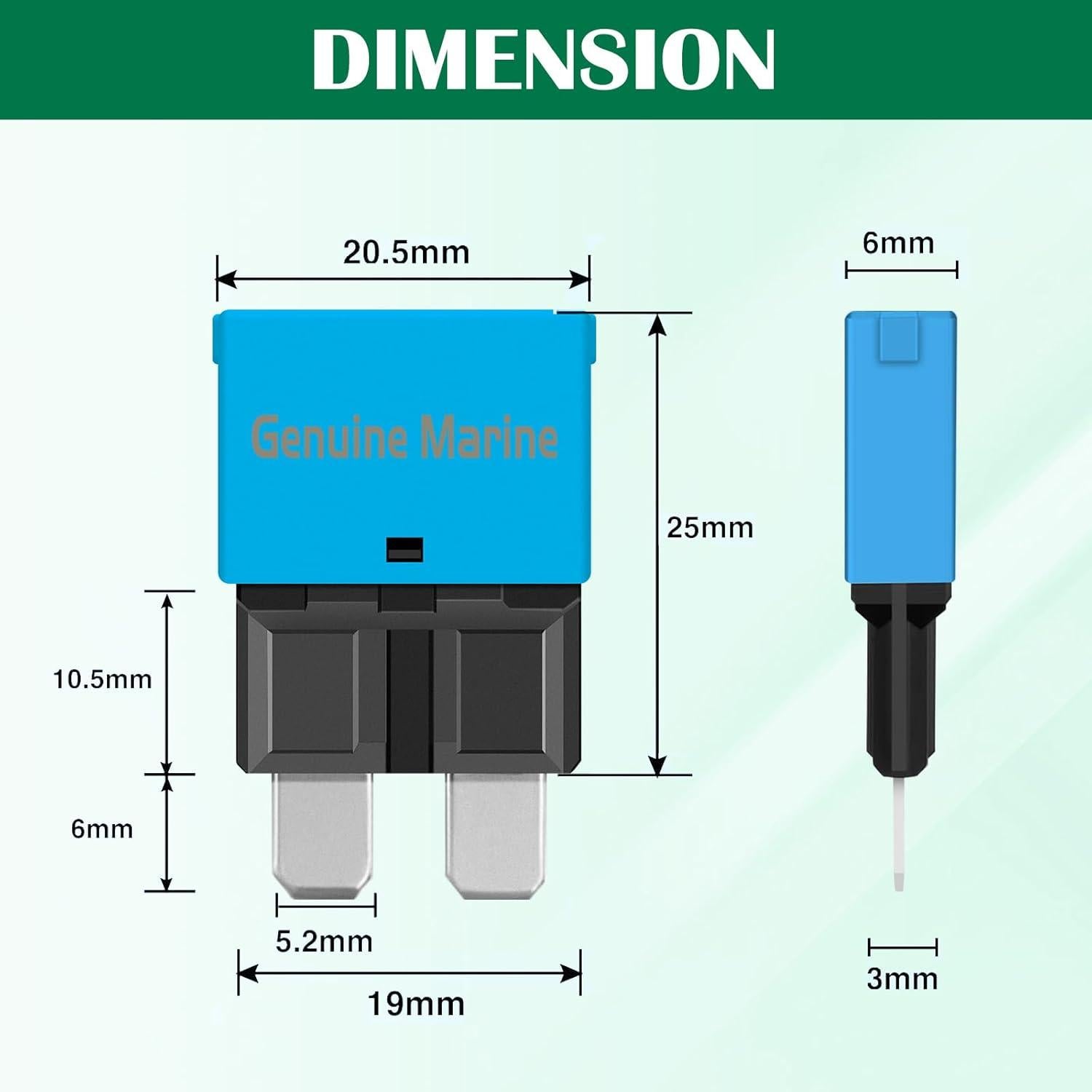 Fusible de cuchilla 15A Lenkrad - Reinicio automático - Paquete de 5