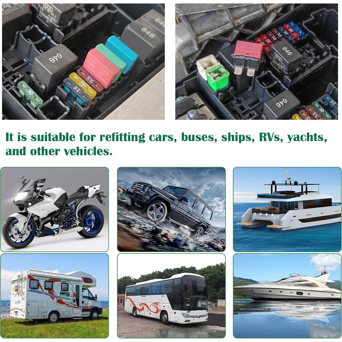 Fusible de cuchilla 15A Lenkrad - Reinicio automático - Paquete de 5