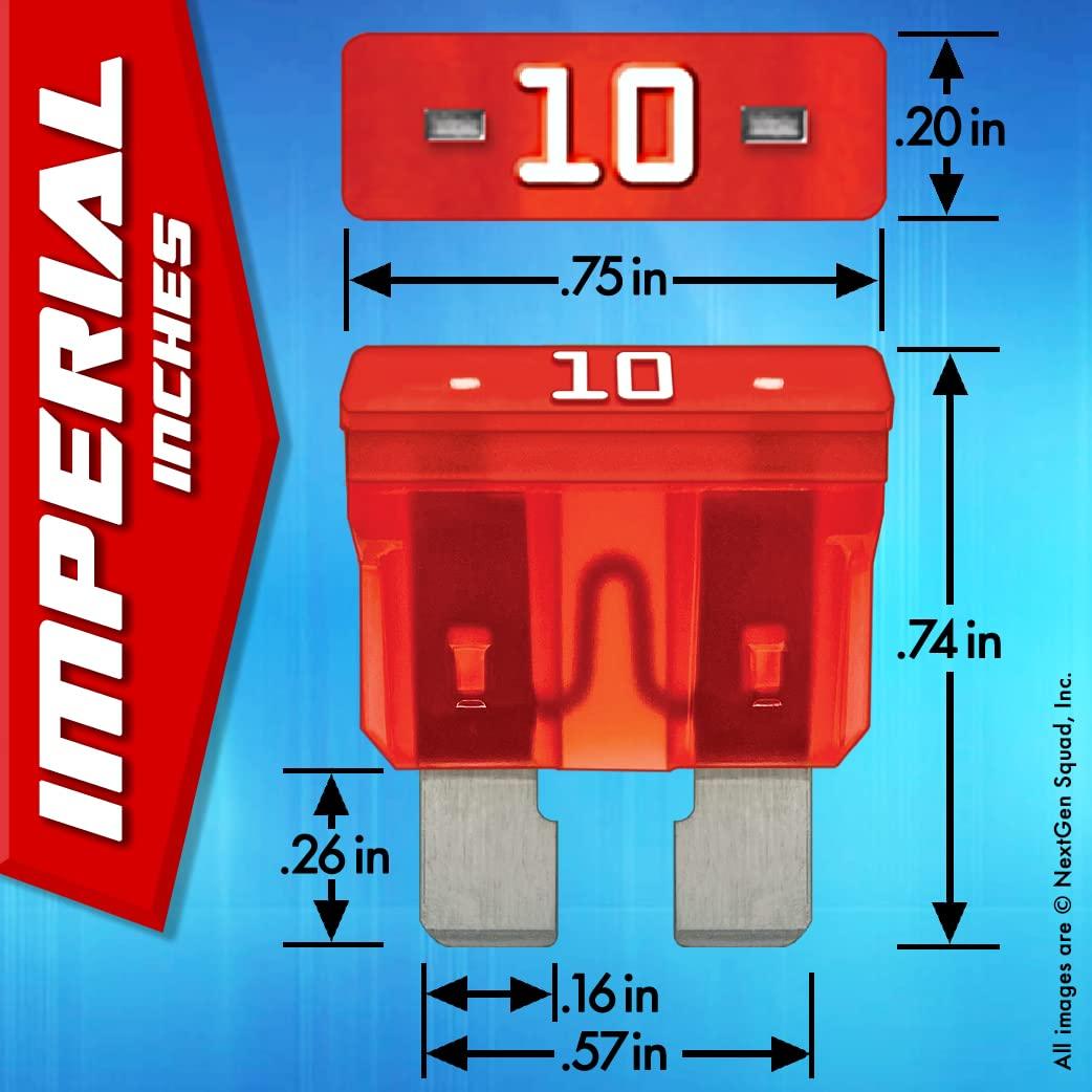 120 Fusibles Automotrices Estándar BioFuse 2A a 40A con Extractor