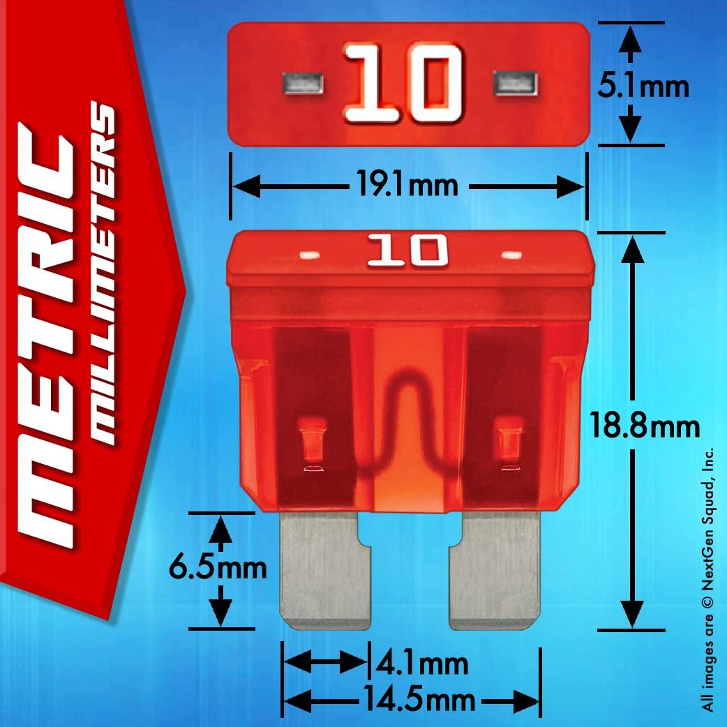 120 Fusibles Automotrices Estándar BioFuse 2A a 40A con Extractor