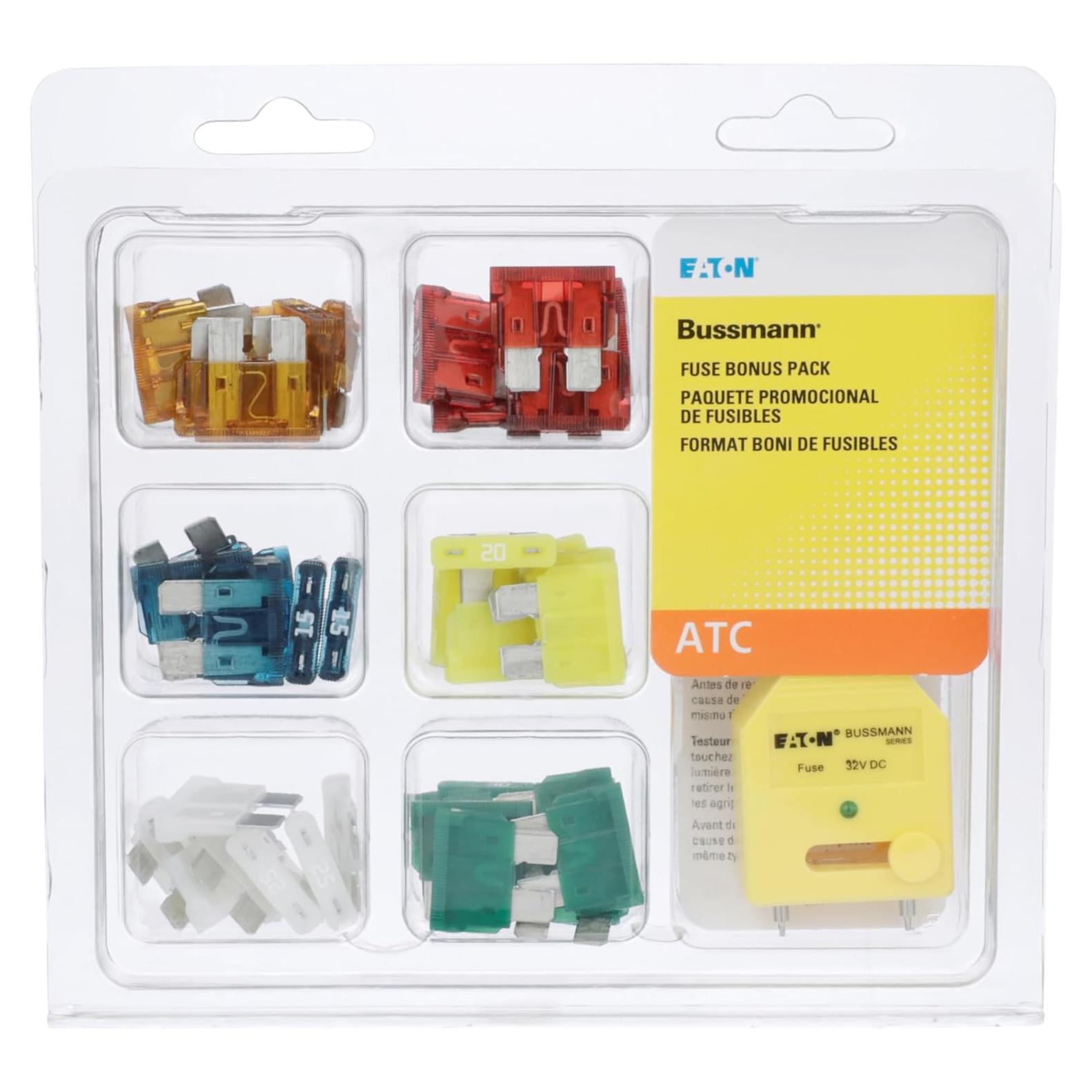 Kit de Fusibles ATC Bussmann Eaton - 42 Piezas con Probador