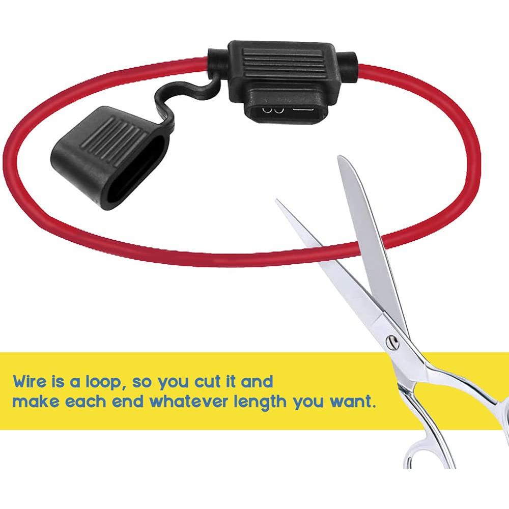 Soporte de Fusible Inline 12 AWG MCIGICM con Fusible 30A - Paquete de 5