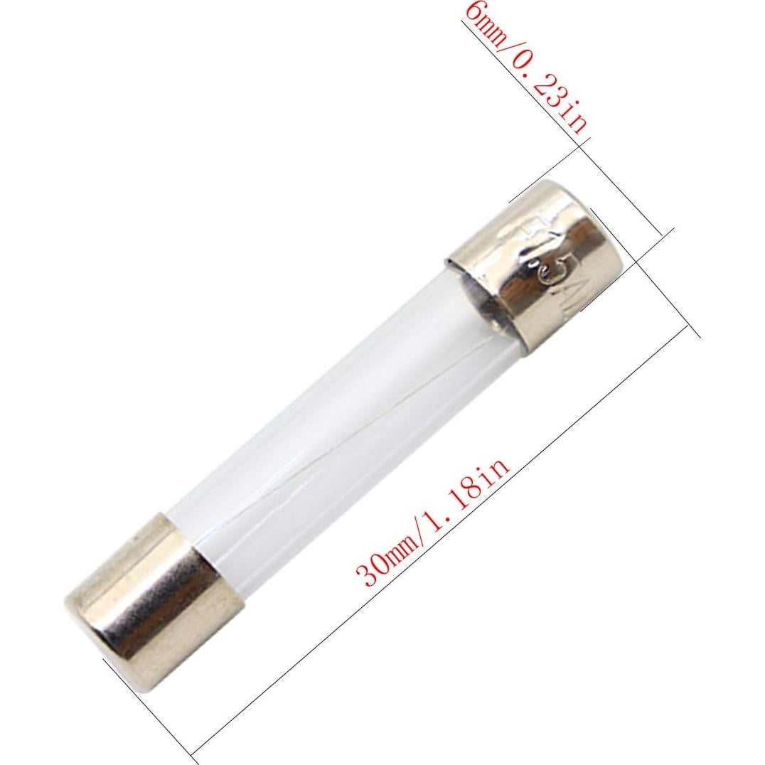 Kit de 150 Fusibles de Vidrio Rápido Estallido 6x30mm QBGTFAK