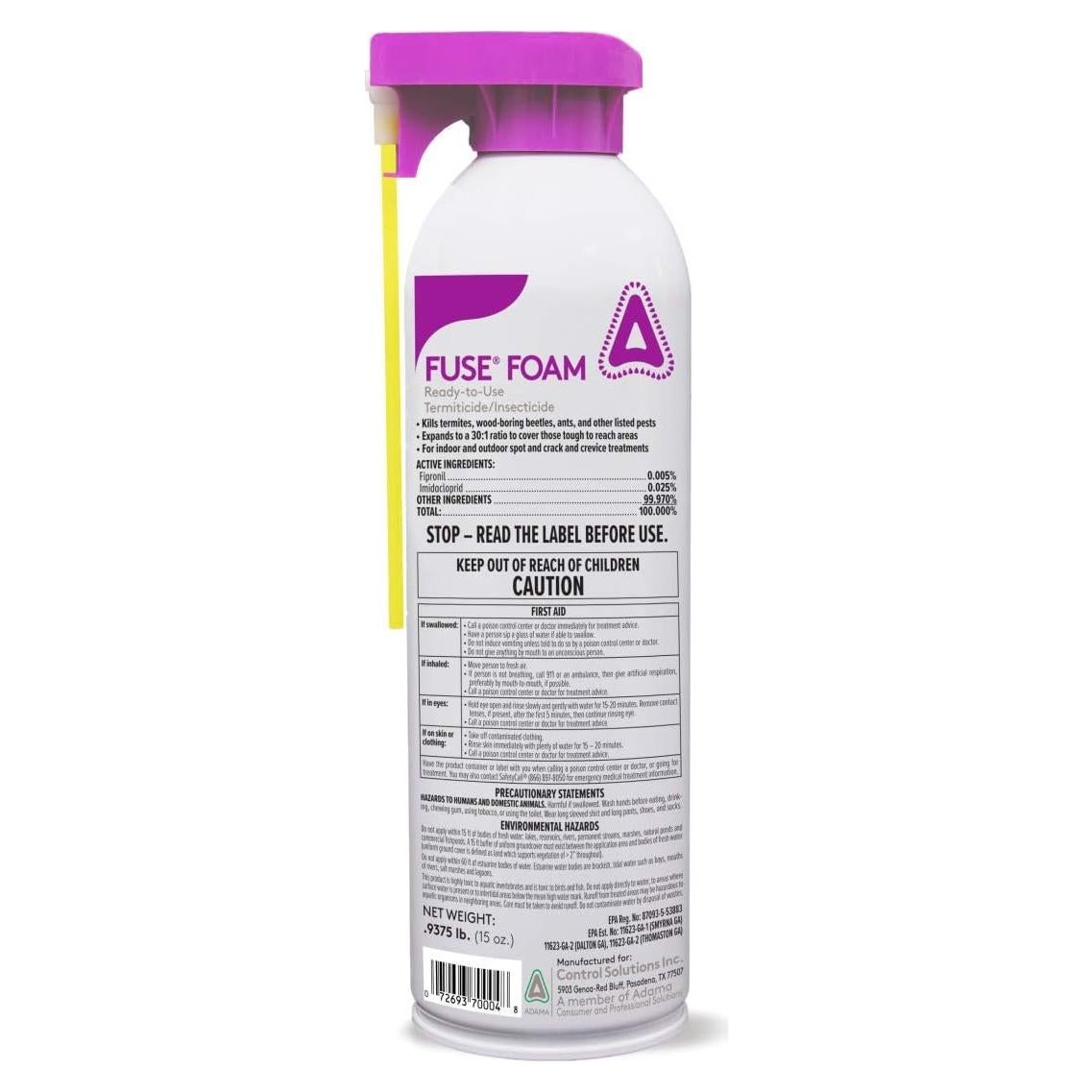 Espuma Fuse Termiticida Insecticida Control Solutions 425 g