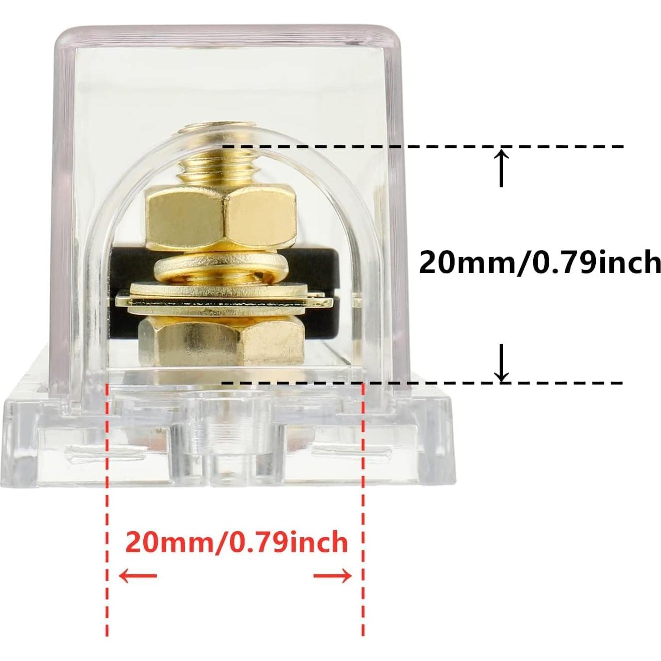 Soporte de Fusible ANL BOJACK 100A con 2 Fusibles 32V