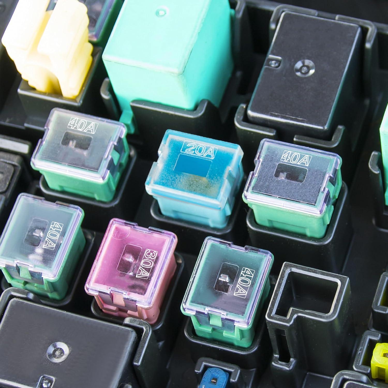 Kit de Fusibles Automotrices BFXM 10 PCS 20A-60A Perfil Bajo