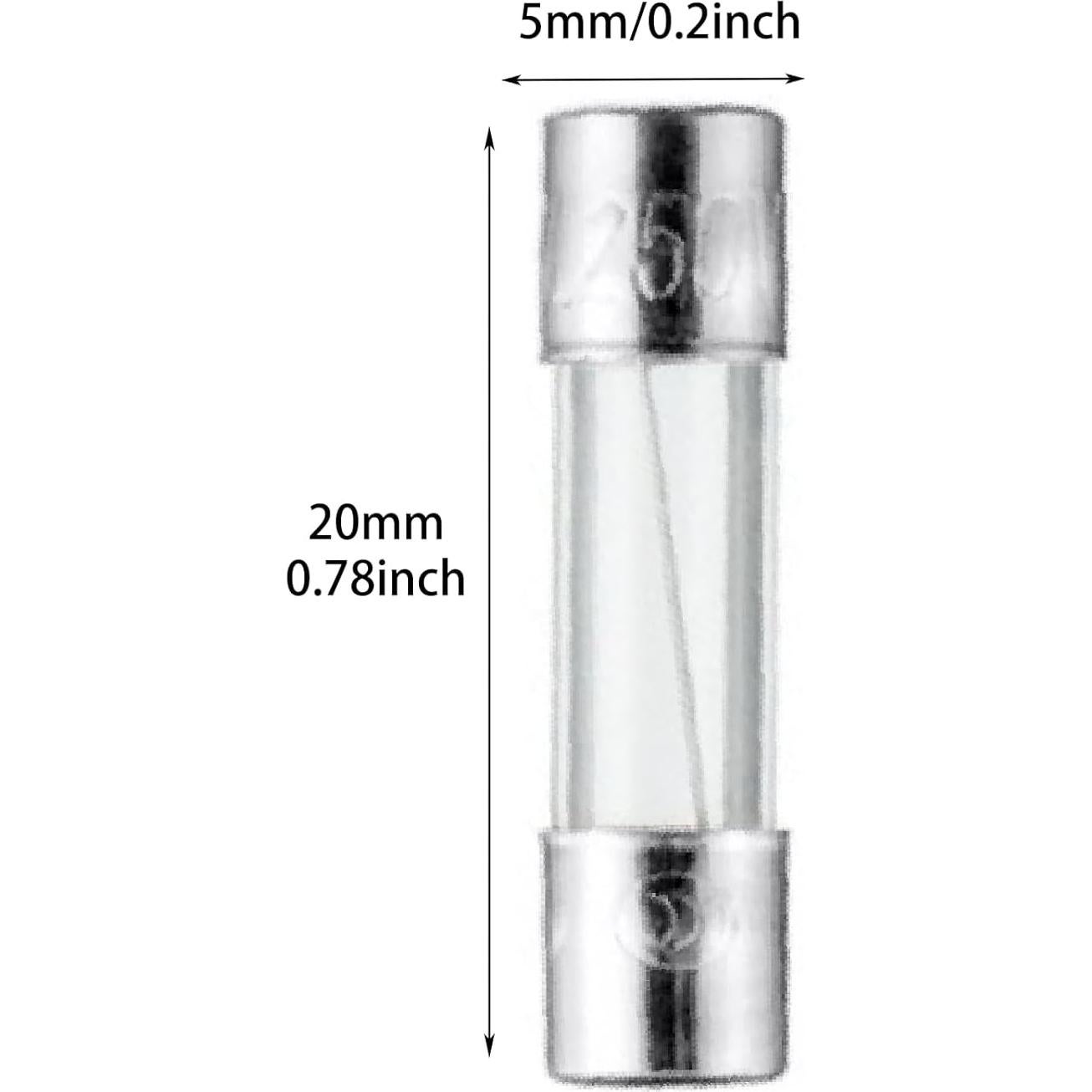 Fusibles de Vidrio ETERPEK F10AL250V 10A Paquete de 10