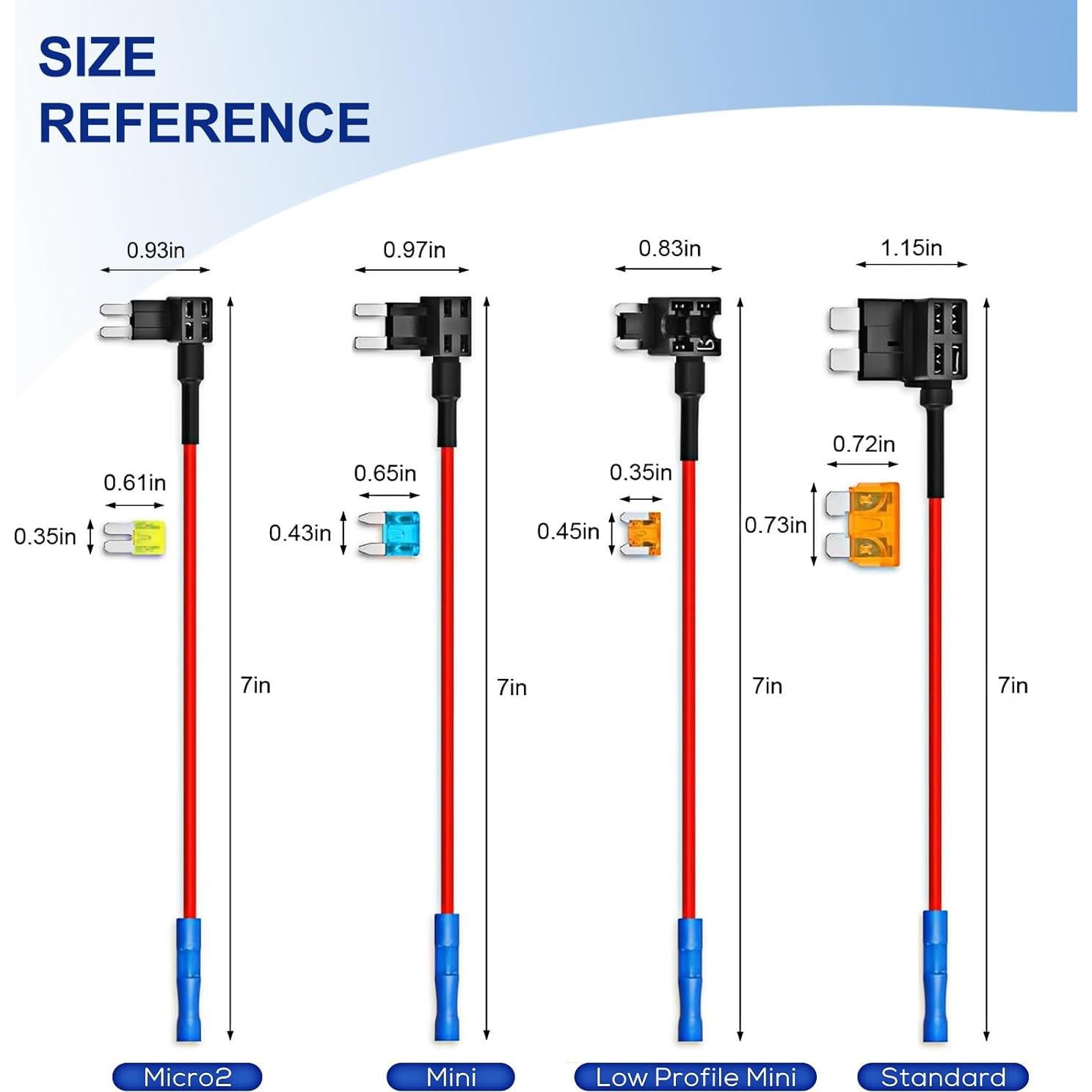 Kit de Adaptadores de Fusible Automotriz TOOYIMR 12 Piezas