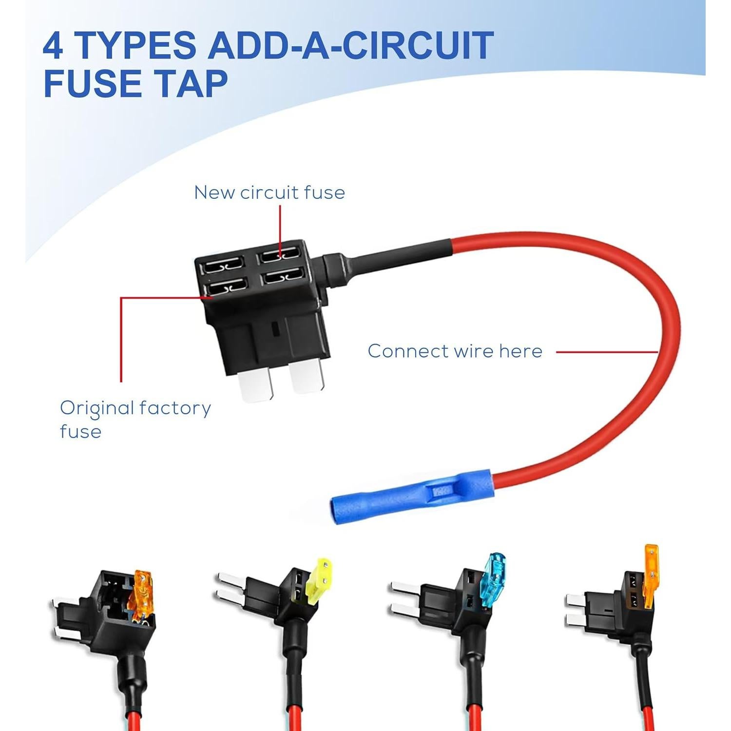 Kit de Adaptadores de Fusible Automotriz TOOYIMR 12 Piezas