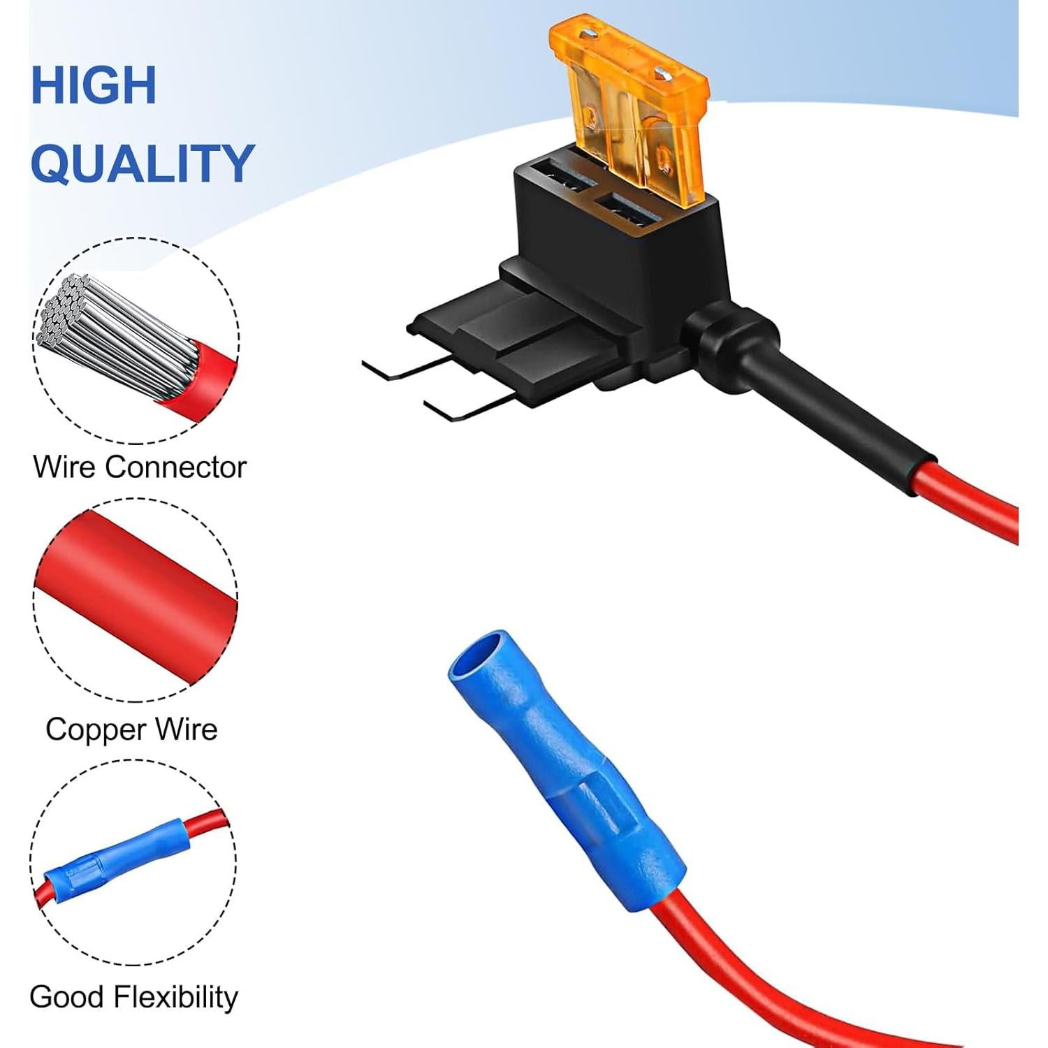 Kit de Adaptadores de Fusible Automotriz TOOYIMR 12 Piezas