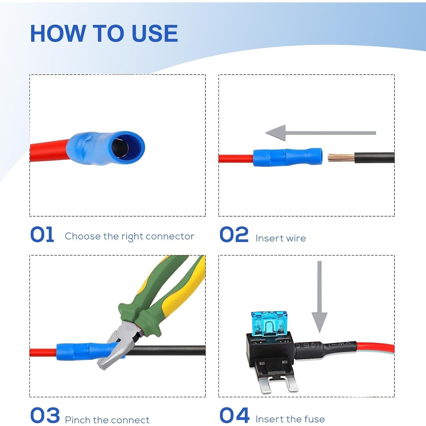 Kit de Adaptadores de Fusible Automotriz TOOYIMR 12 Piezas