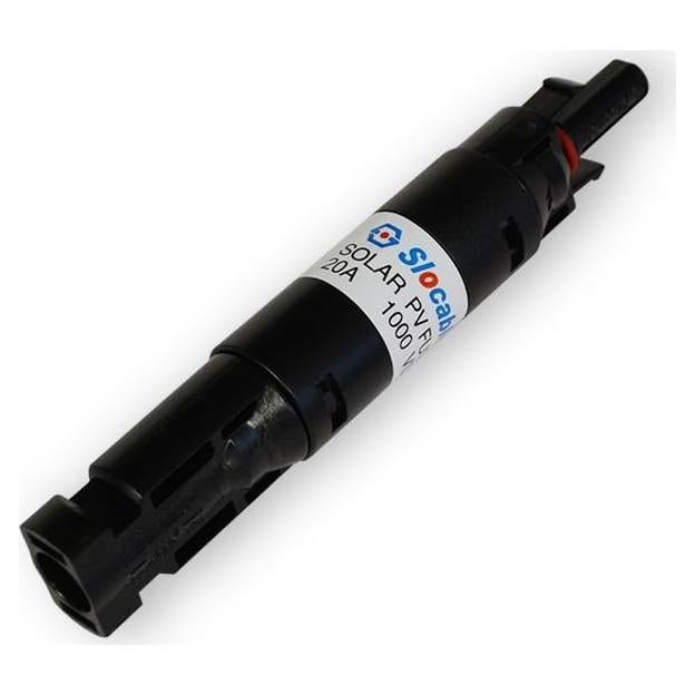 Conector MC4 Impermeable Renogy con Fusible 20A - Protección Solar