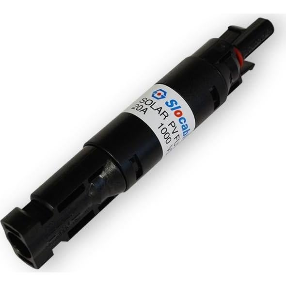 Conector MC4 Impermeable Renogy con Fusible 20A - Protección Solar