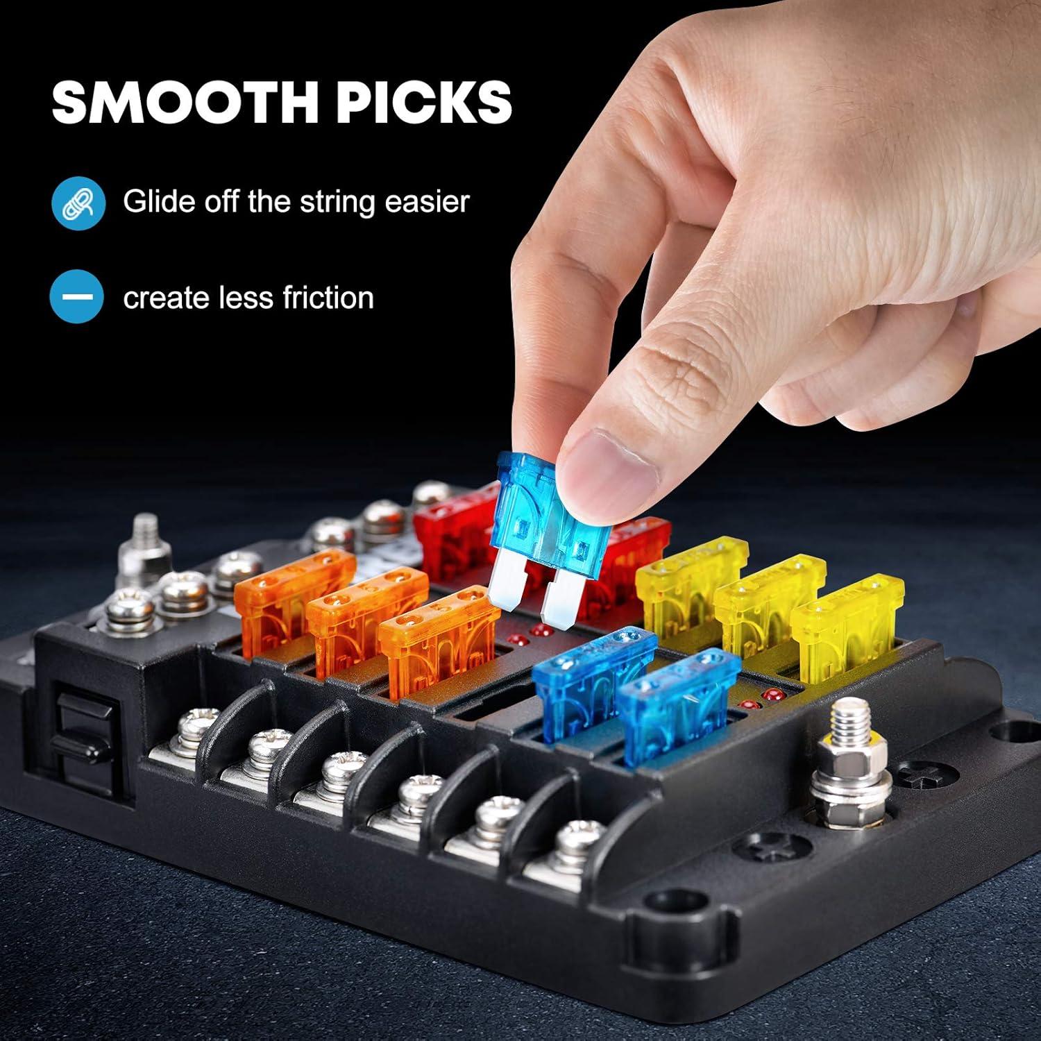 Bloque de Fusibles Marinos Kohree 12V a Prueba de Agua 30 Fusibles