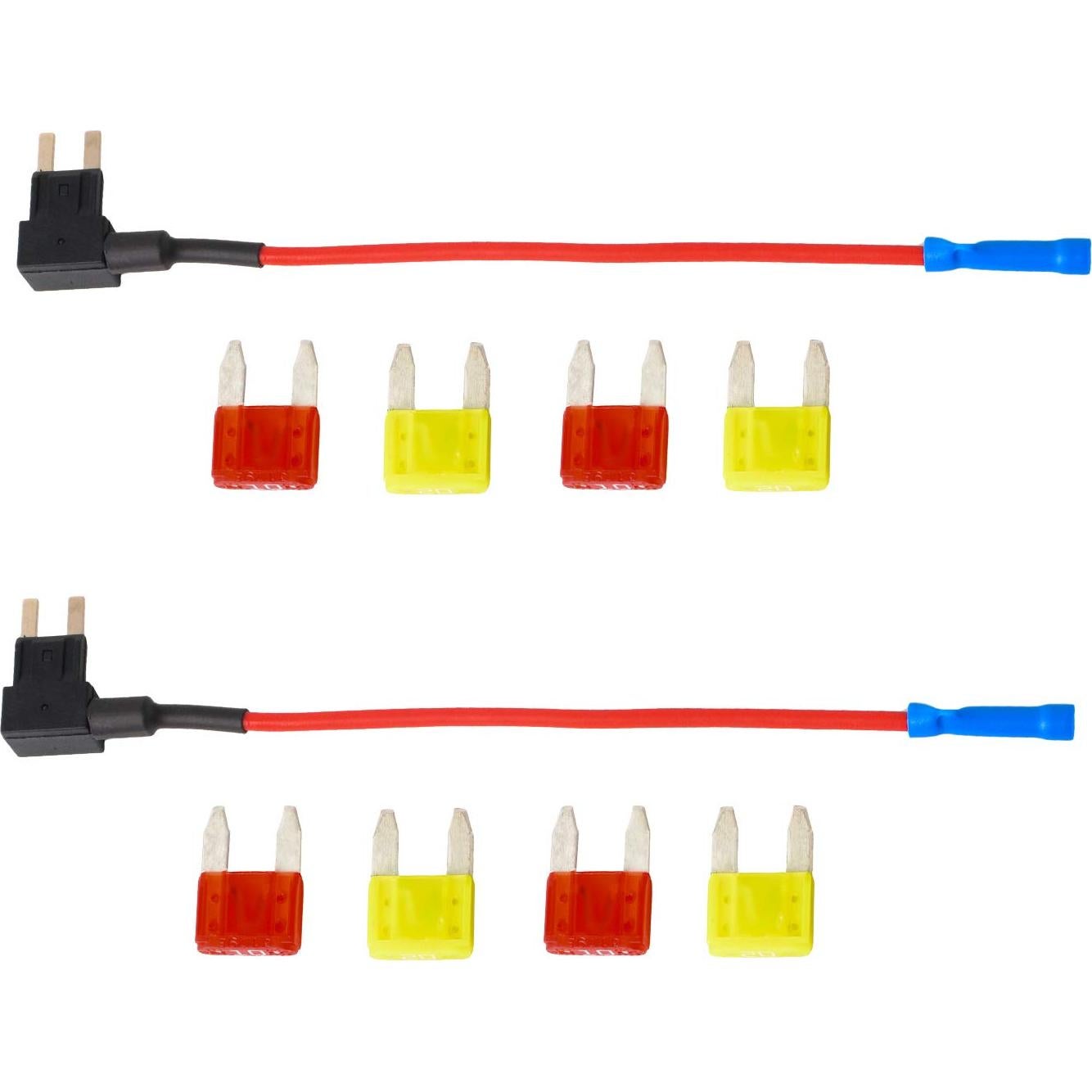 Soporte de Fusible Mini Tangyinrd con Fusibles 10A y 20A - 2 Juegos