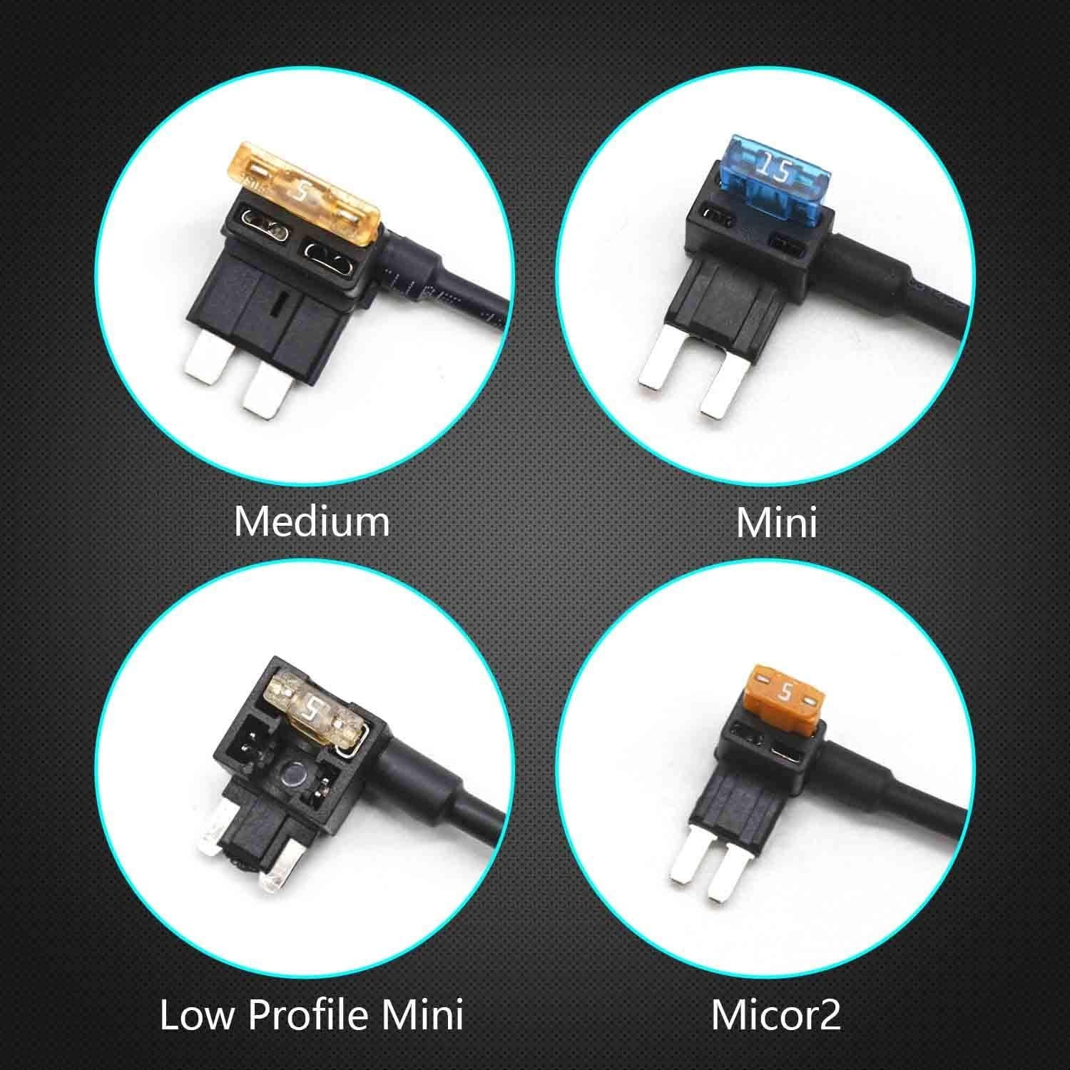 Kit de Adaptadores de Fusible Qizpcer 12V - 12 Piezas