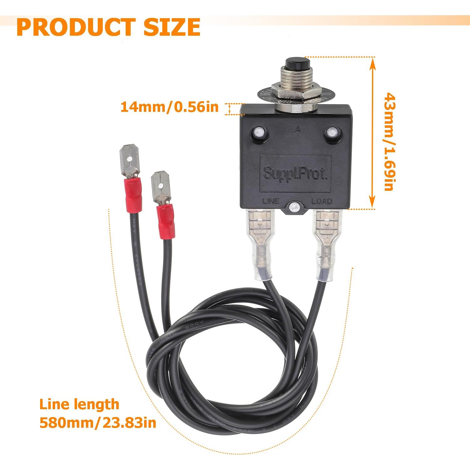 Fusible Reiniciable 3A y 5A HUAREW para Herramientas HVAC