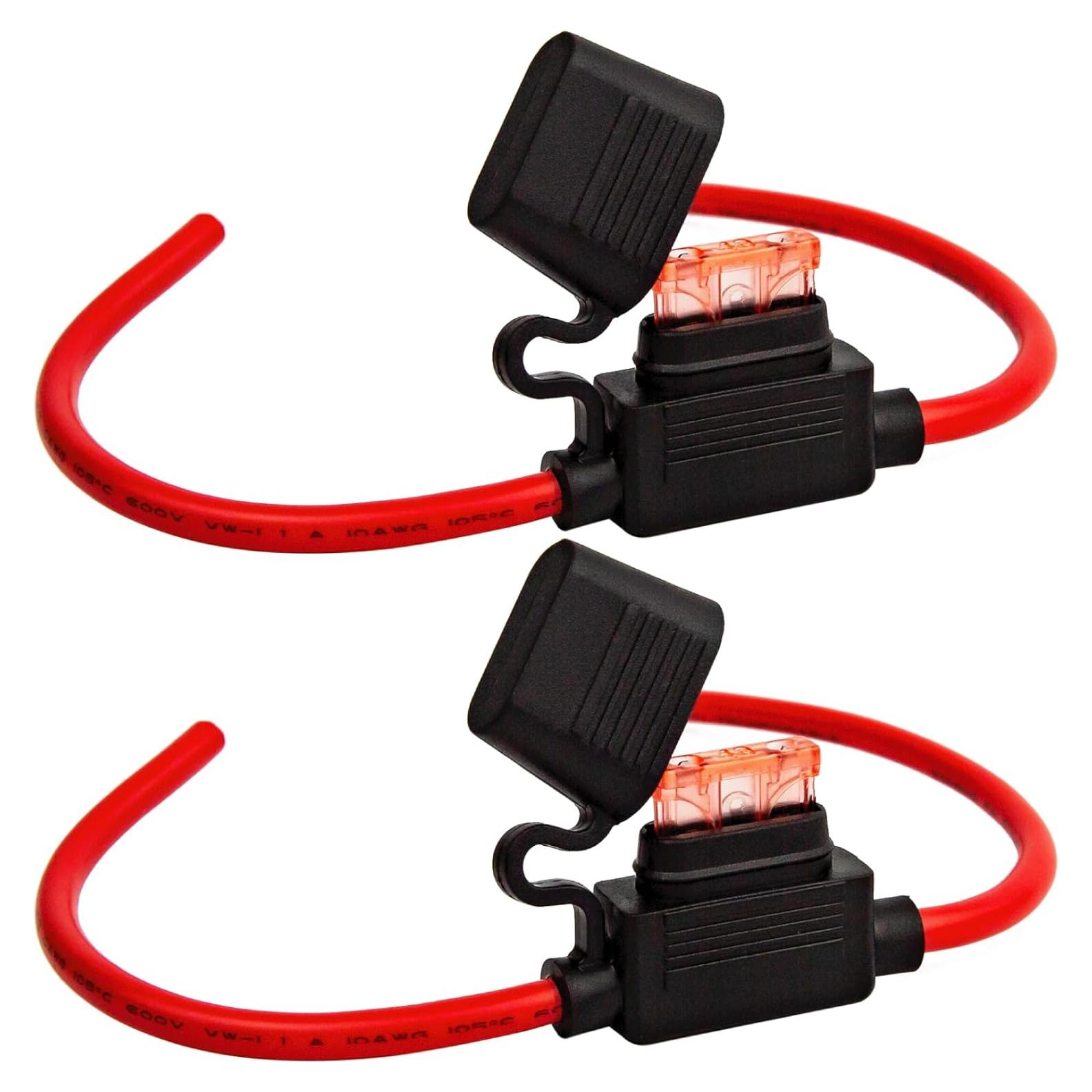 Soporte de Fusible Inline 10 AWG Gaoekoius 40A Impermeable