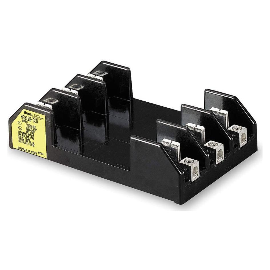 Soporte de Fusible Clase H Bussmann 100A 600VAC 3 Polos