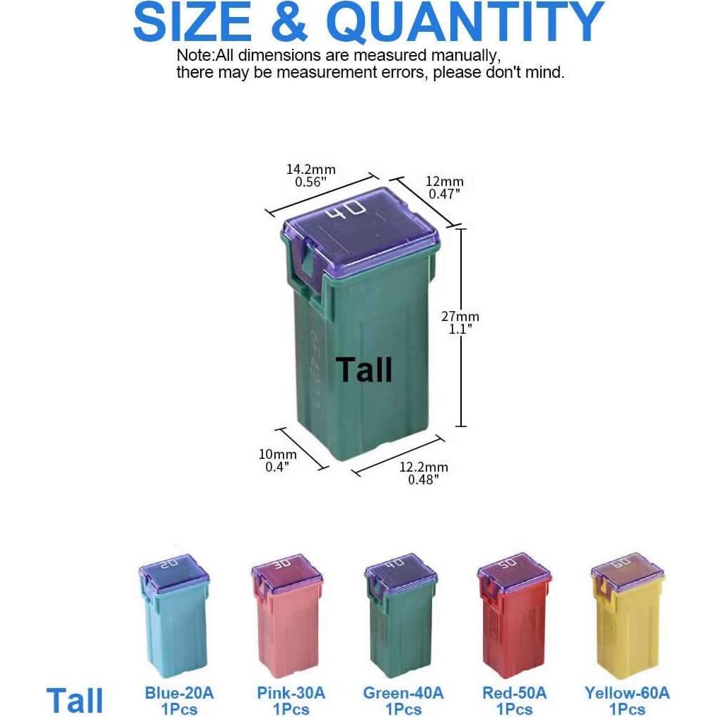 Kit de Fusibles Estándar CHERRY CUTE 30 Pcs 20A a 60A