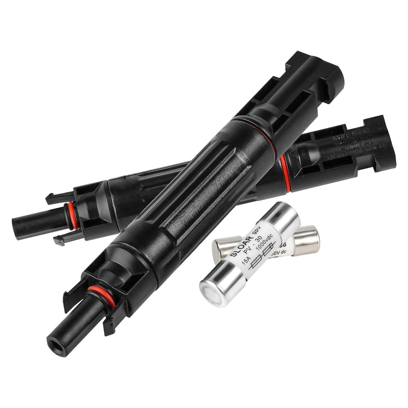 Fusible Solar 15A 1000V IGOYE IP67 Paquete de 2 Conectores