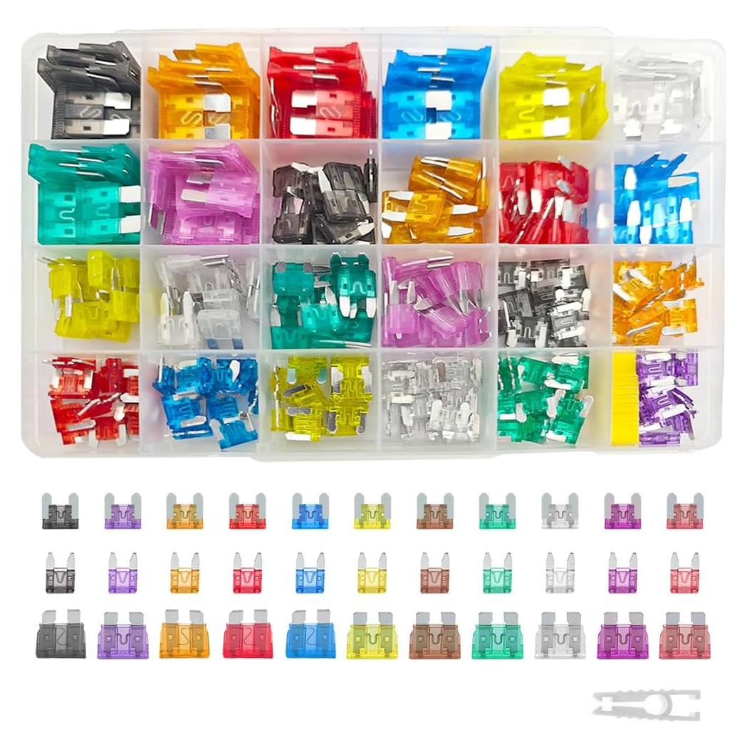 Kit de 300 Fusibles para Automóvil Sandfren - 2A a 40A