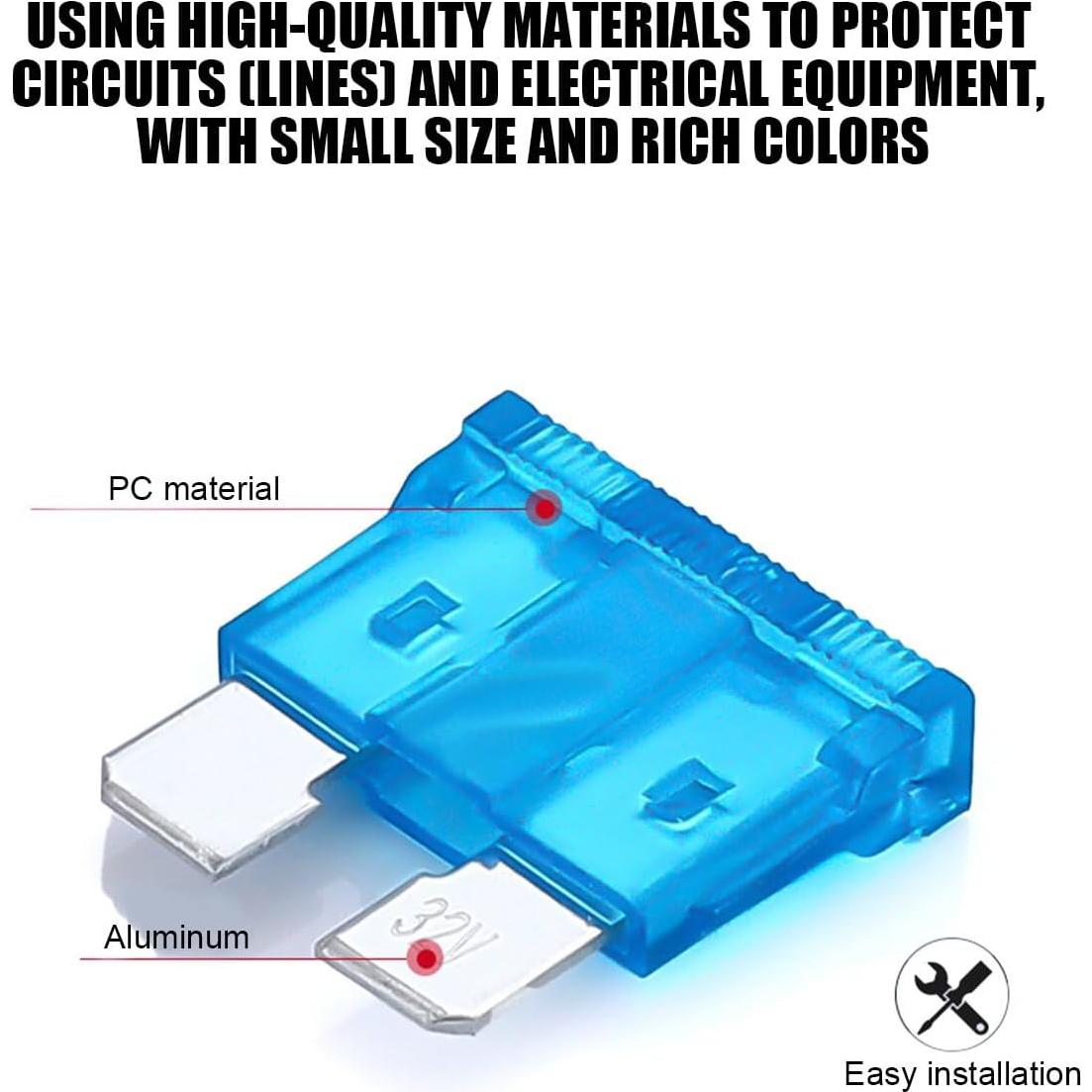 Kit de 300 Fusibles para Automóvil Sandfren - 2A a 40A