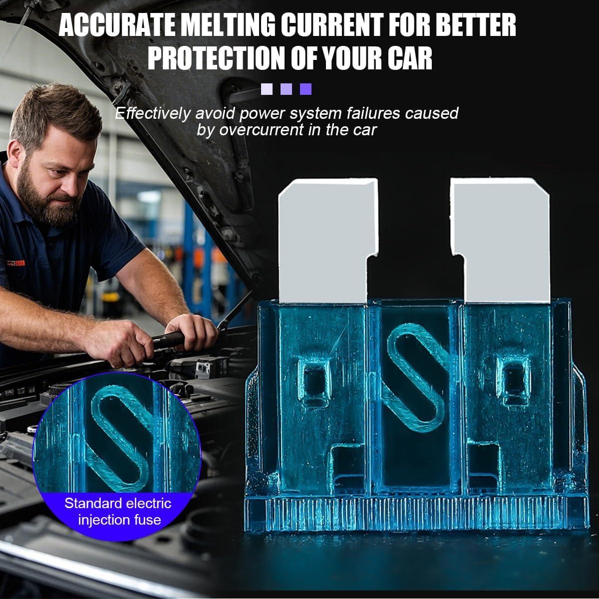 Kit de 300 Fusibles para Automóvil Sandfren - 2A a 40A