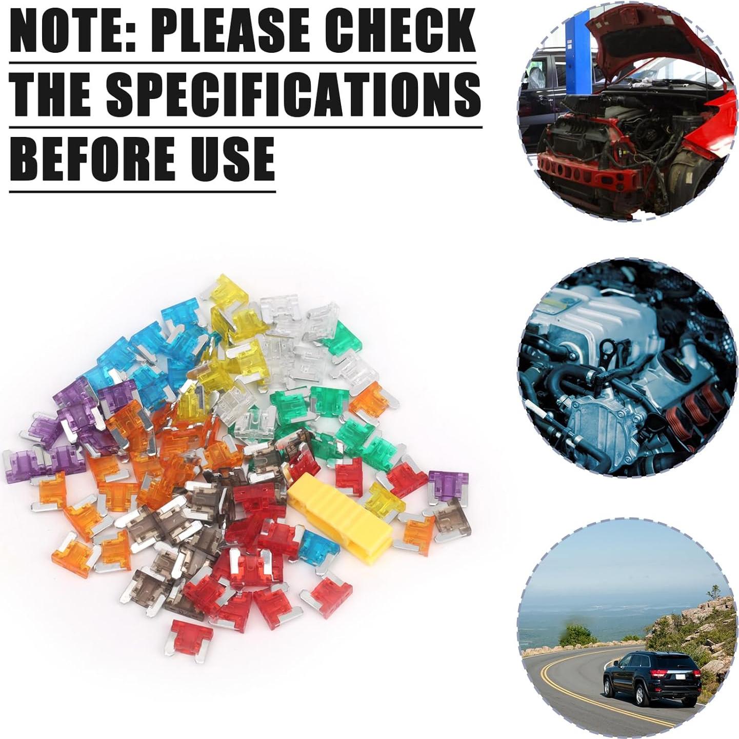 Kit de Fusibles Mini para Automóvil 101 Piezas Lasuroa