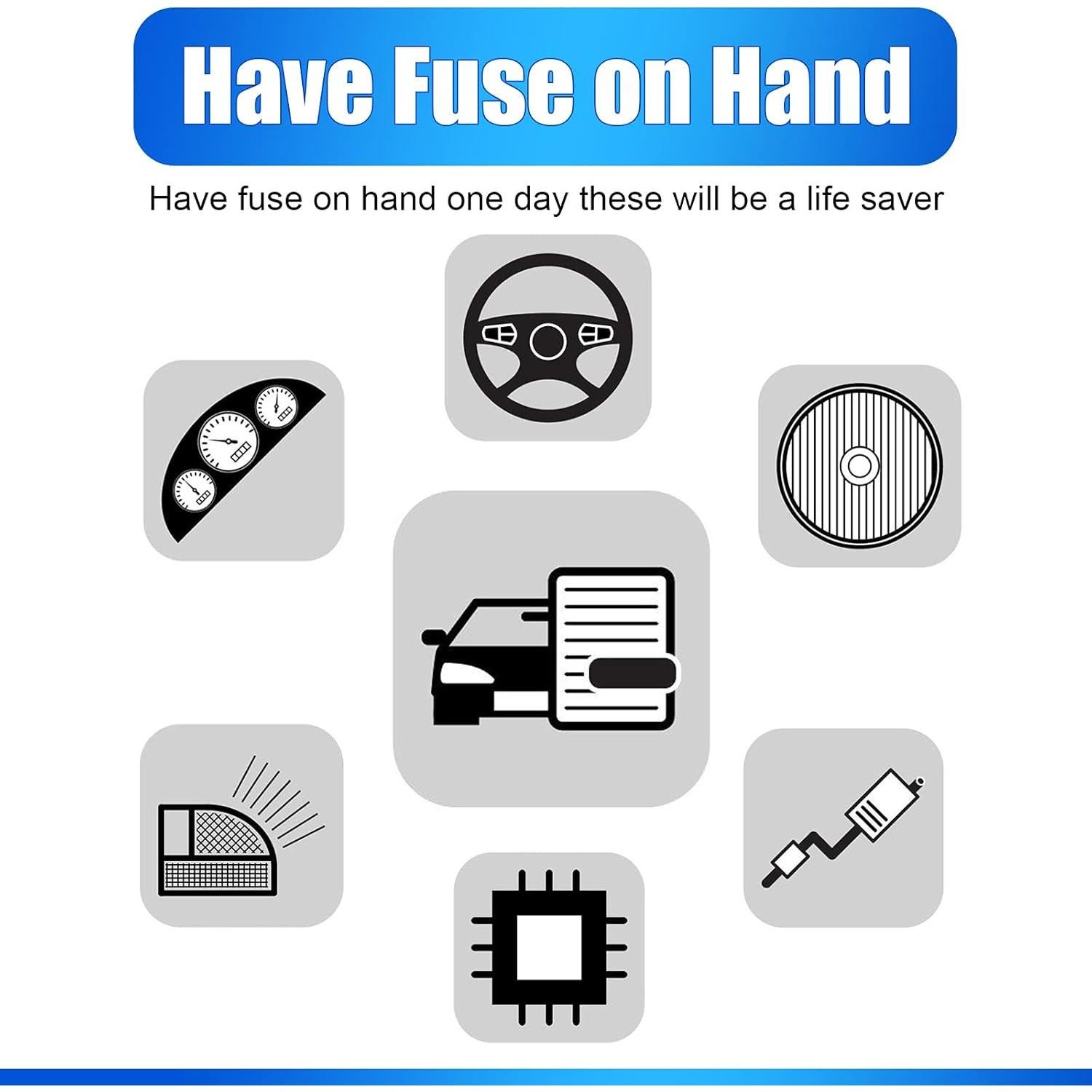 Kit de 18 Fusibles Mini ANL Frienda 20A a 150A para Auto