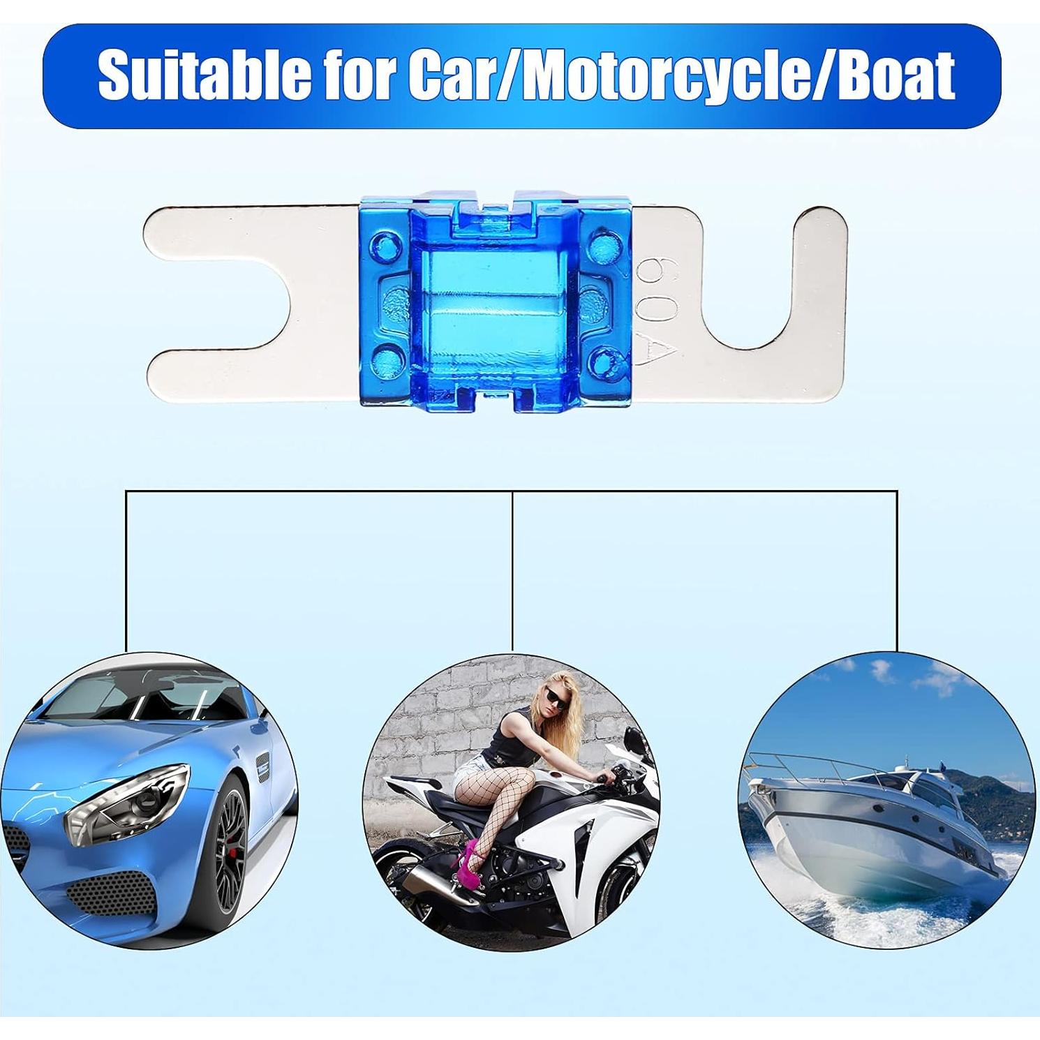 Kit de 18 Fusibles Mini ANL Frienda 20A a 150A para Auto